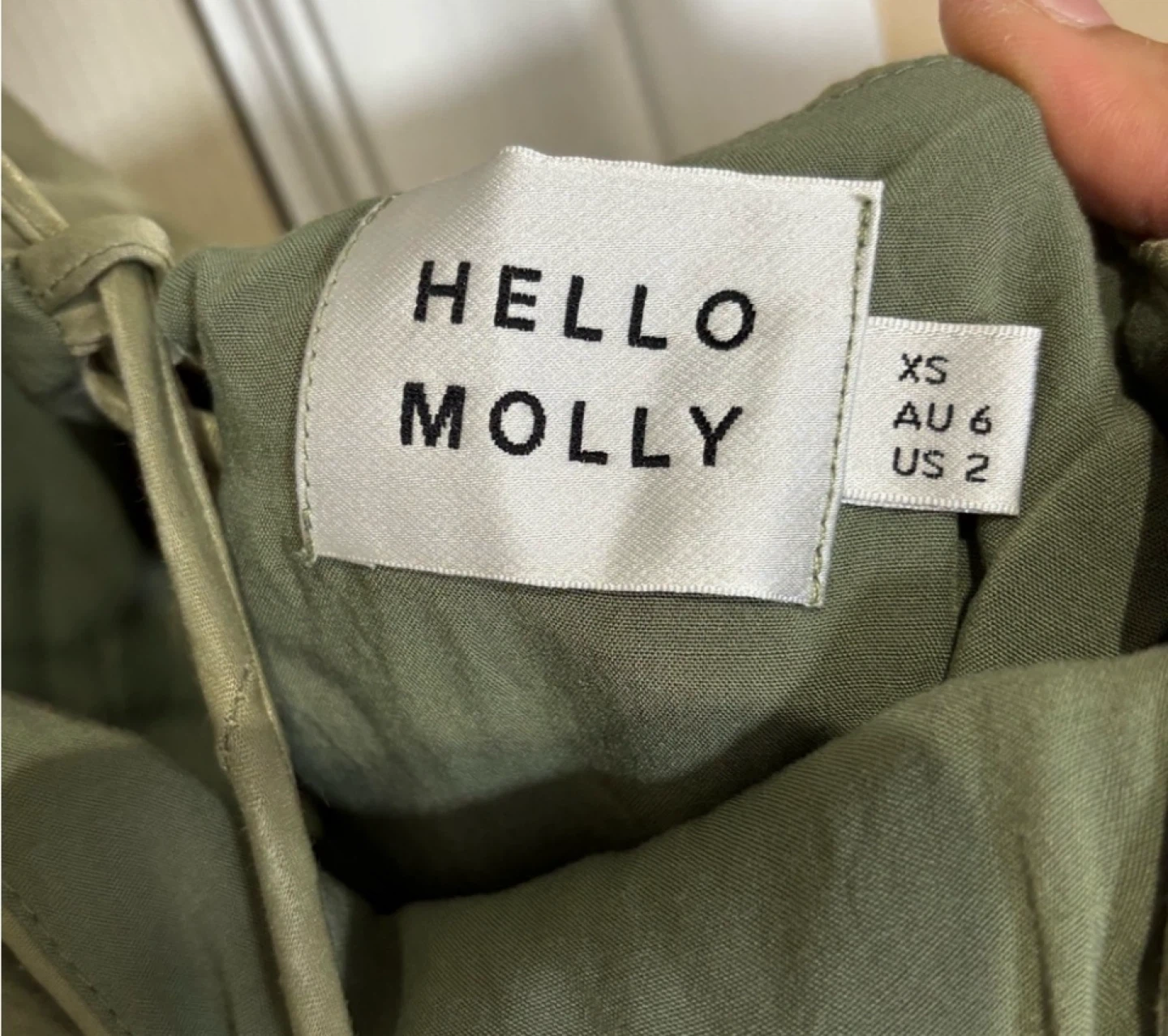 Hello Molly Olive Green Dress - Size XS - photo 3