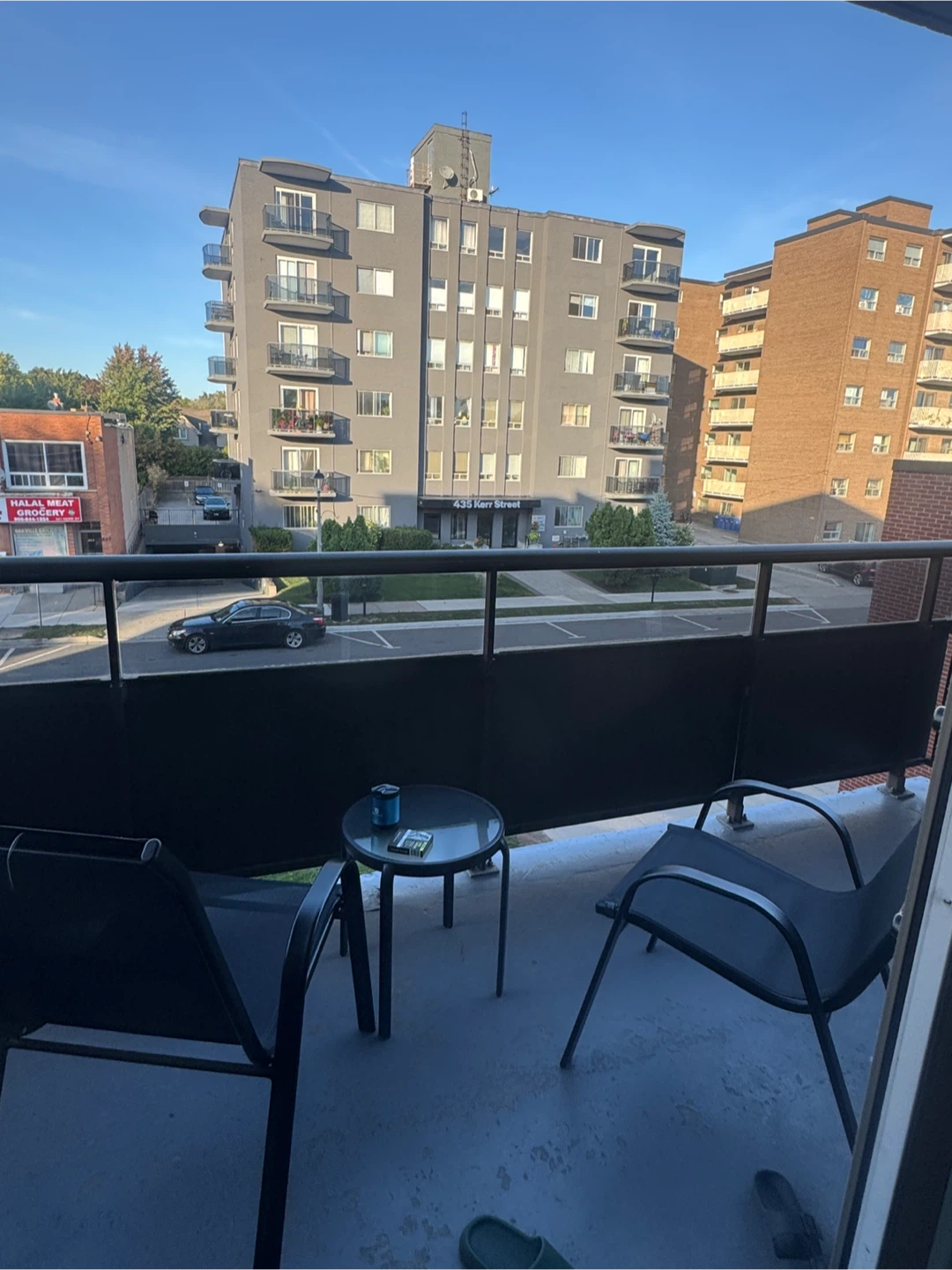Balcony chairs and table