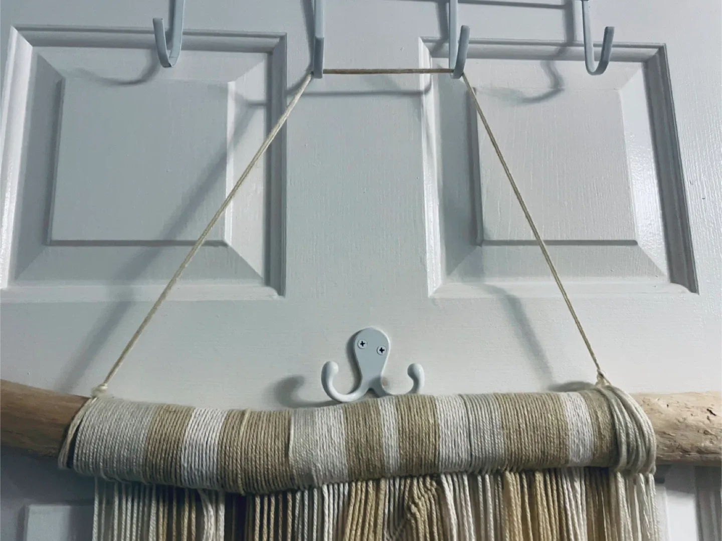 Macrame Wall Hanging with Driftwood image indicator(4)