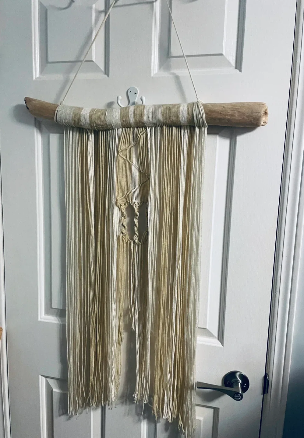 Macrame Wall Hanging with Driftwood thumbnail