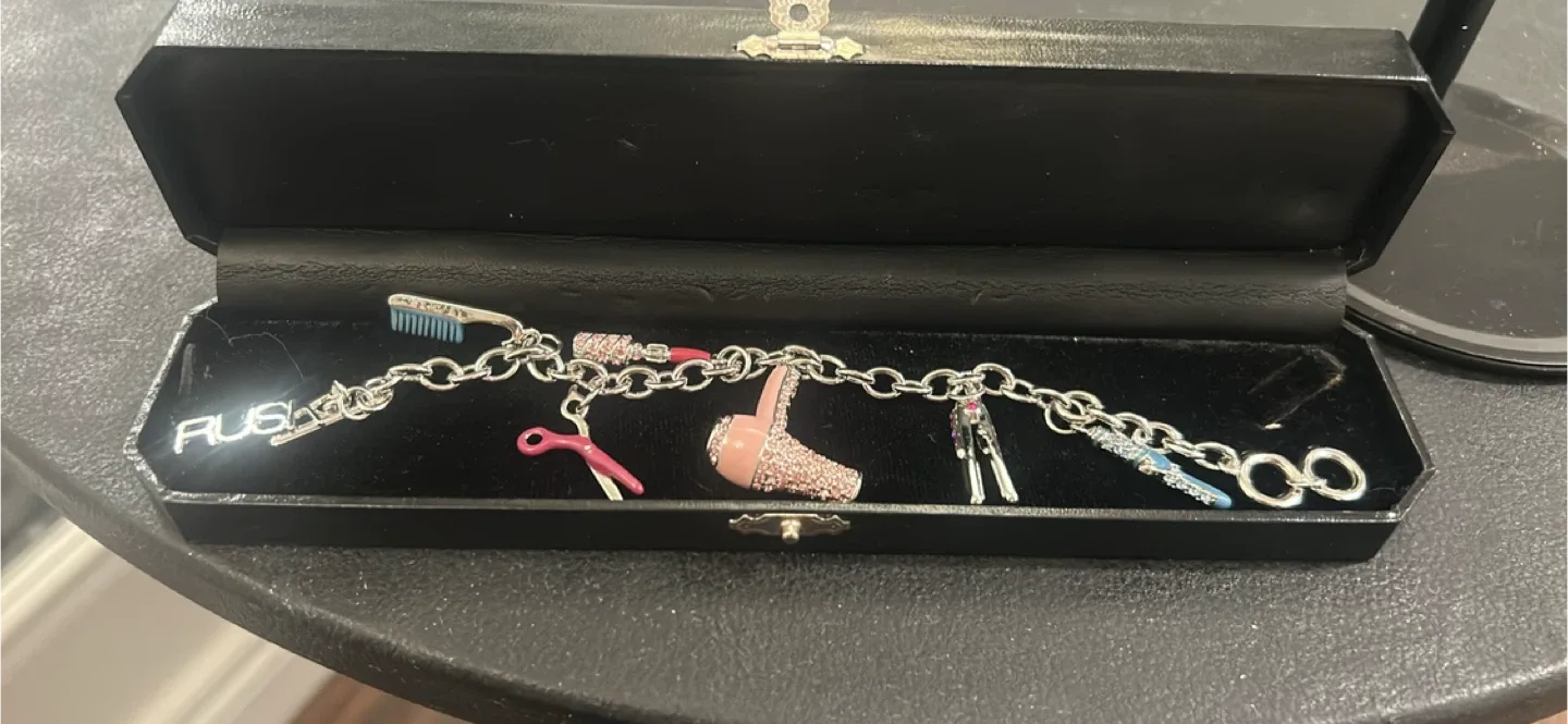 RUSK Charm Bracelet with Swarovski Crystals image indicator(3)