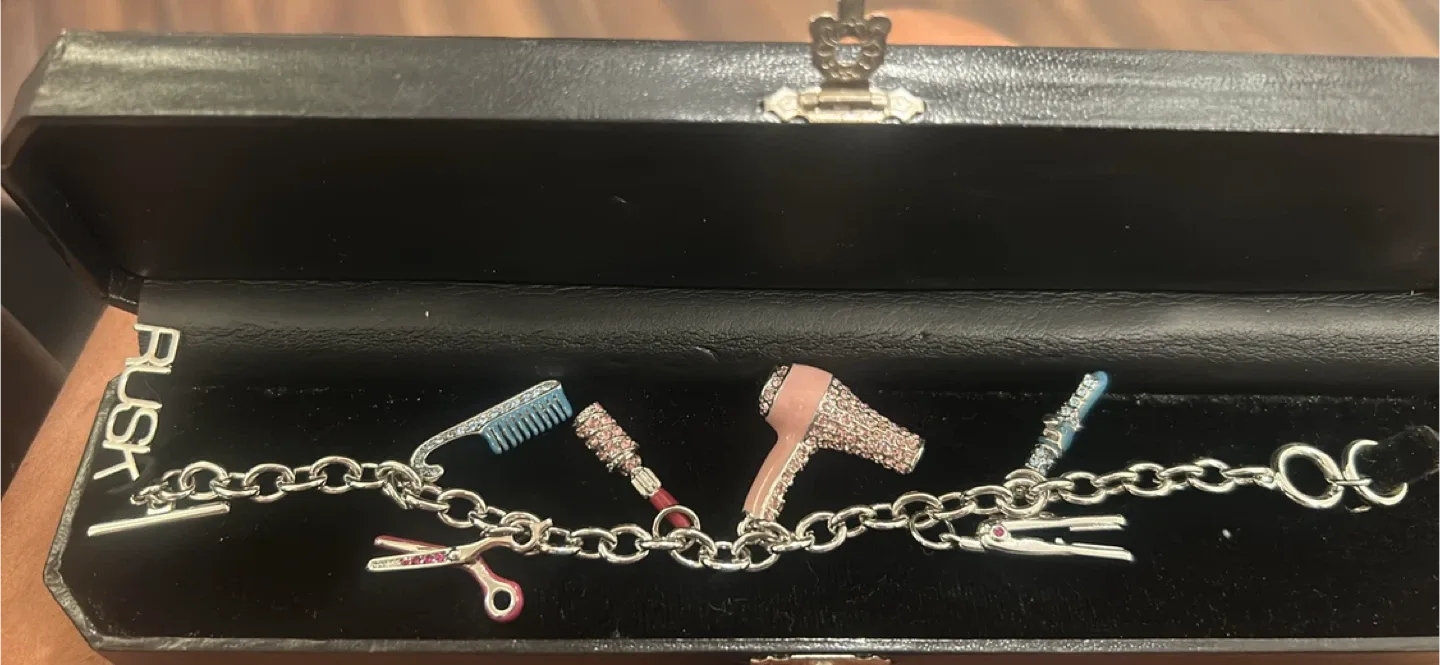 RUSK Charm Bracelet with Swarovski Crystals image indicator(8)