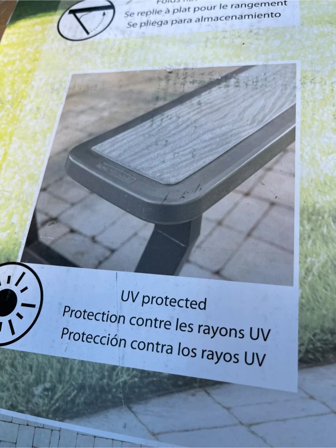 Lifetime 6Ft Woodgrain FLD Picnic Table - Seats 8 image indicator(2)