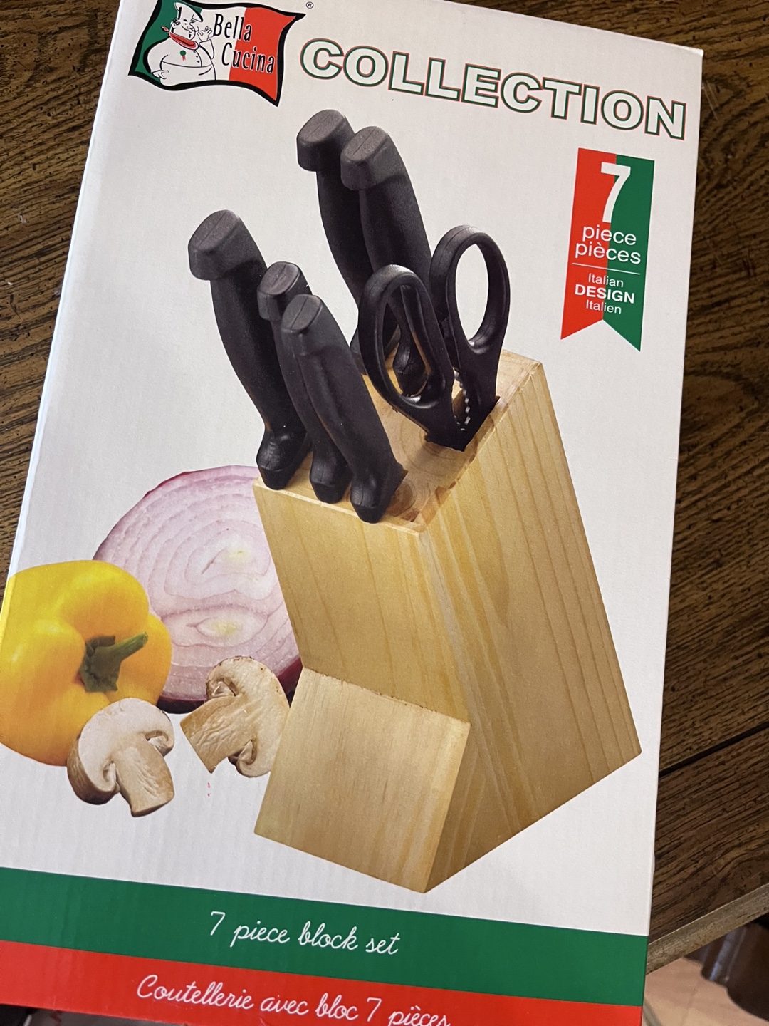 Bella Cucina 7-Piece Knife Block Set