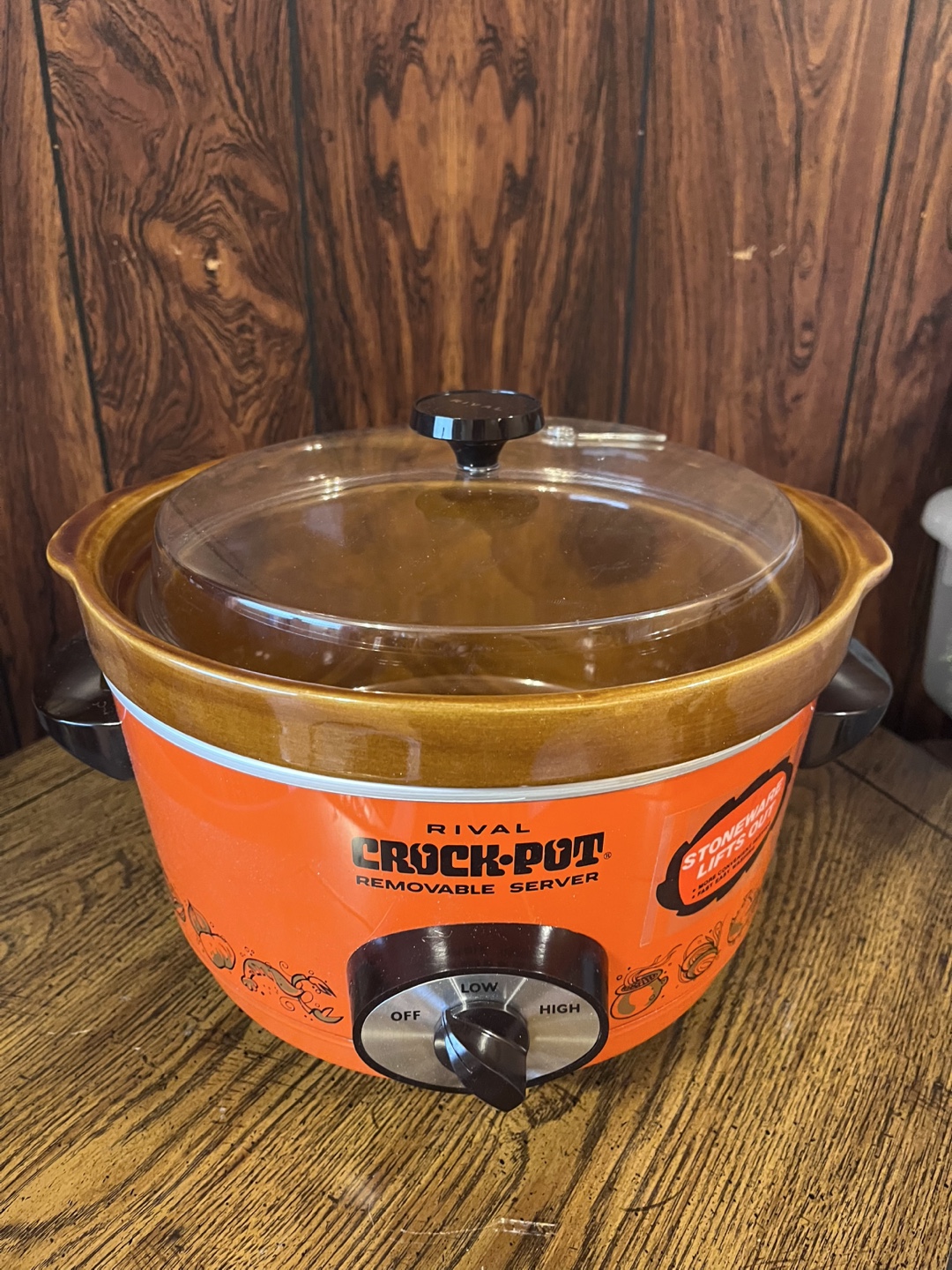 Rival Crock-Pot Removable Server - Orange & Brown - photo 2
