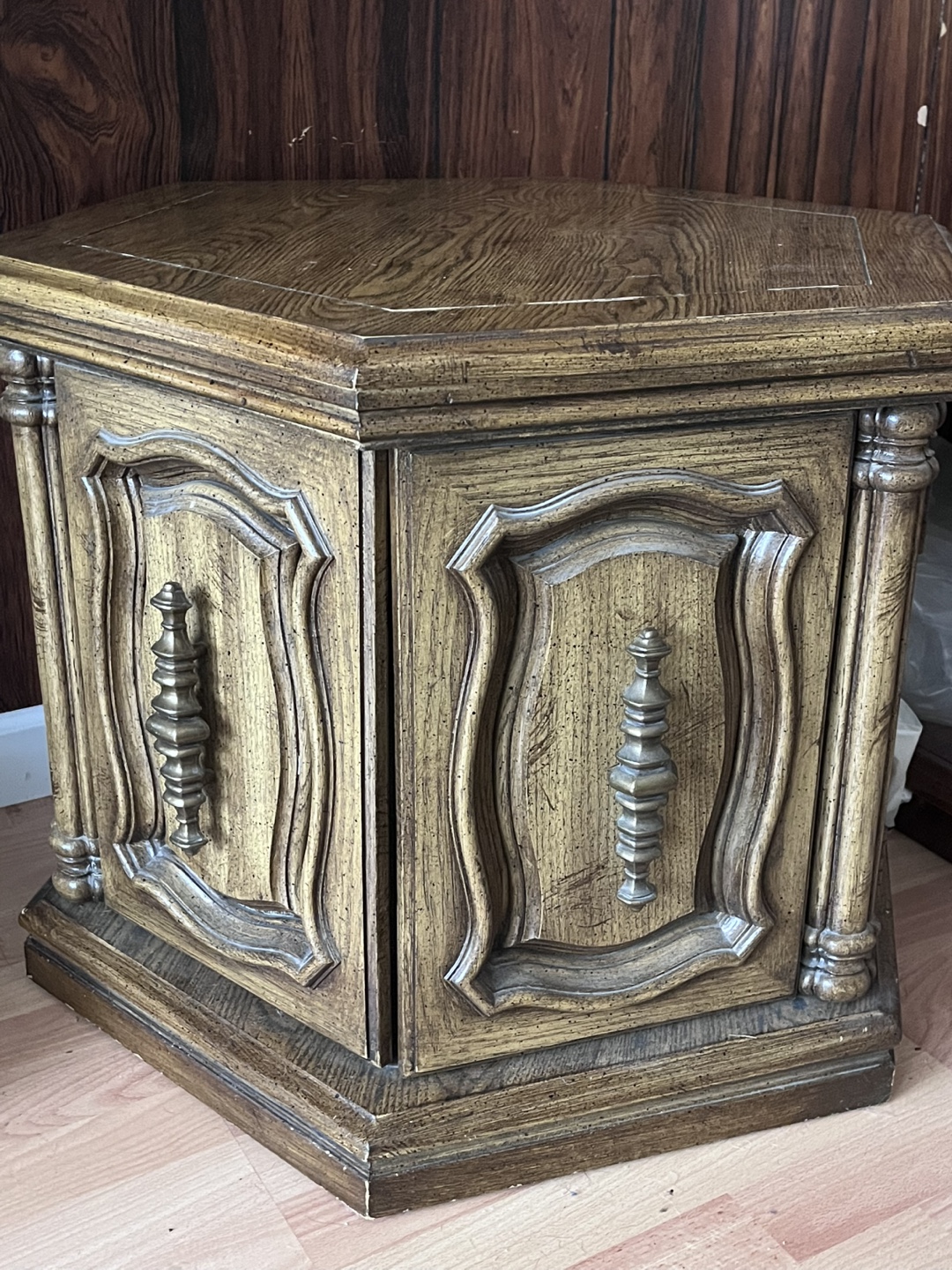 Vintage Hexagonal Side Table - photo 2