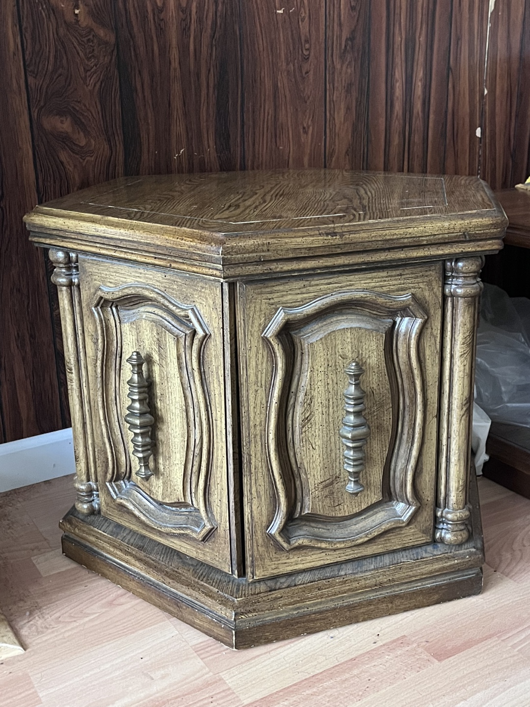 Vintage Hexagonal Side Table
