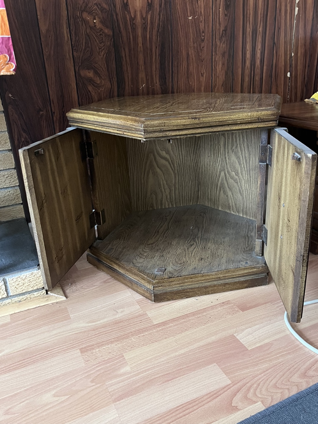 Vintage Hexagonal Side Table - photo 3