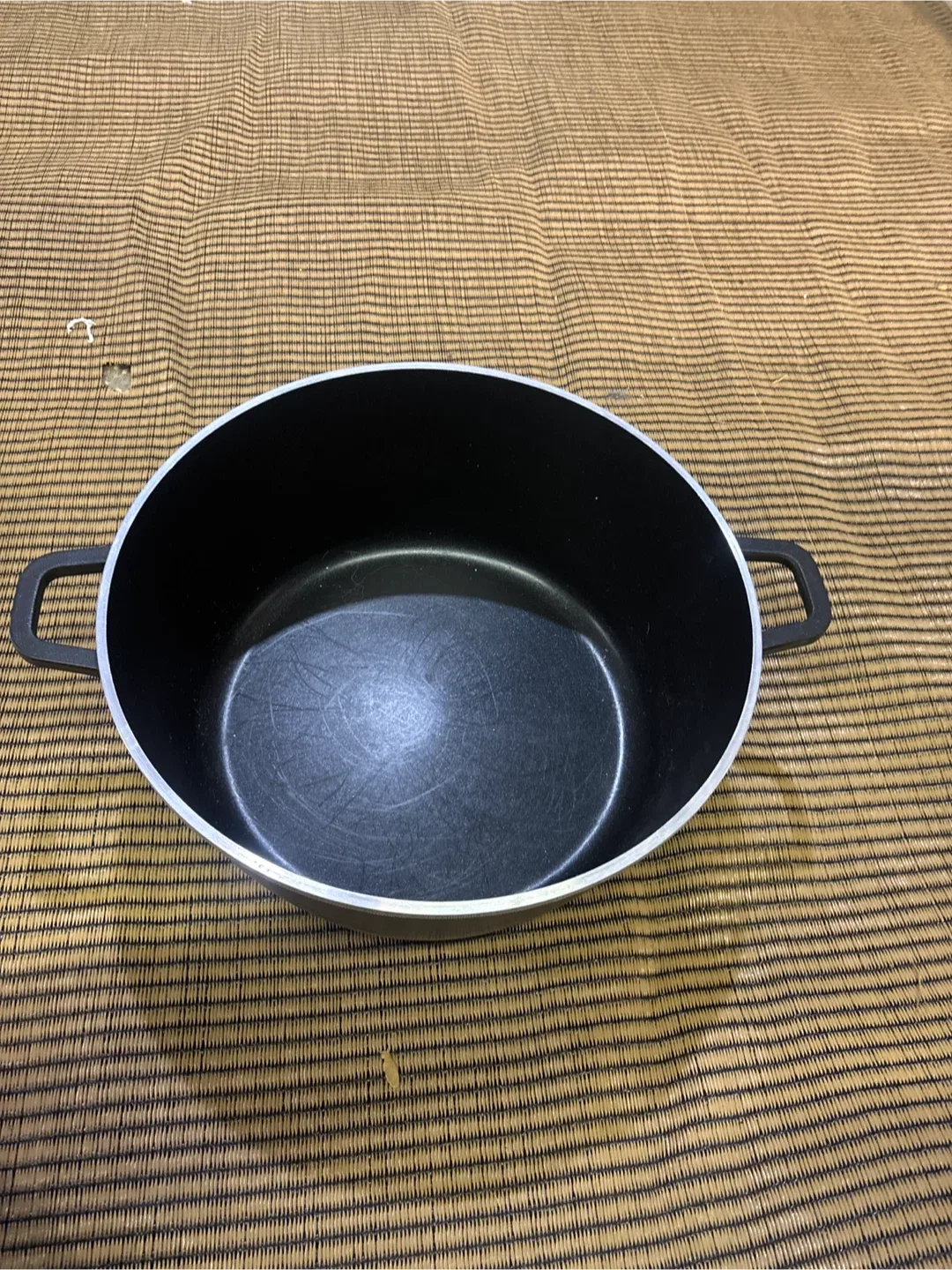 Black Stock Pot with Handles image indicator(3)