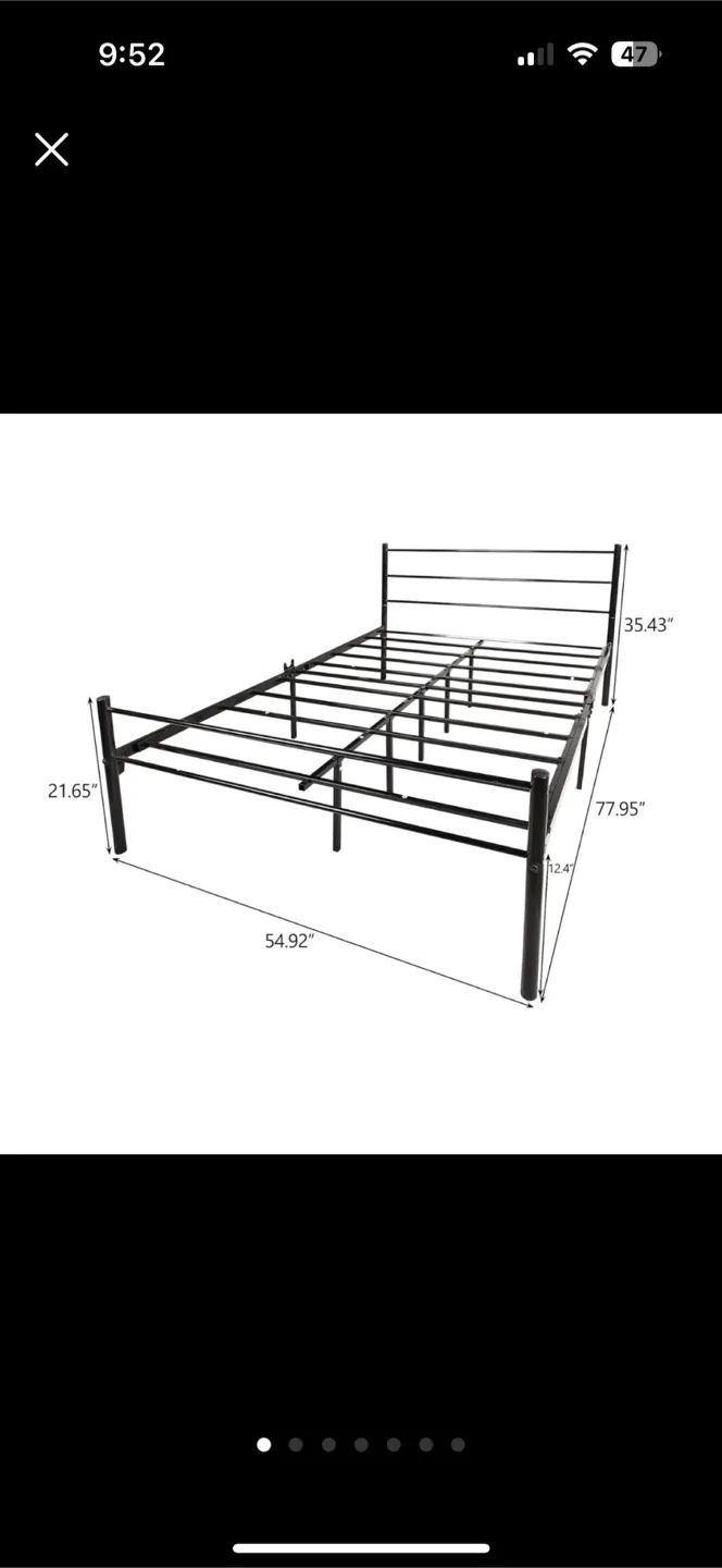 Metal Bed Frame - full size image indicator(2)