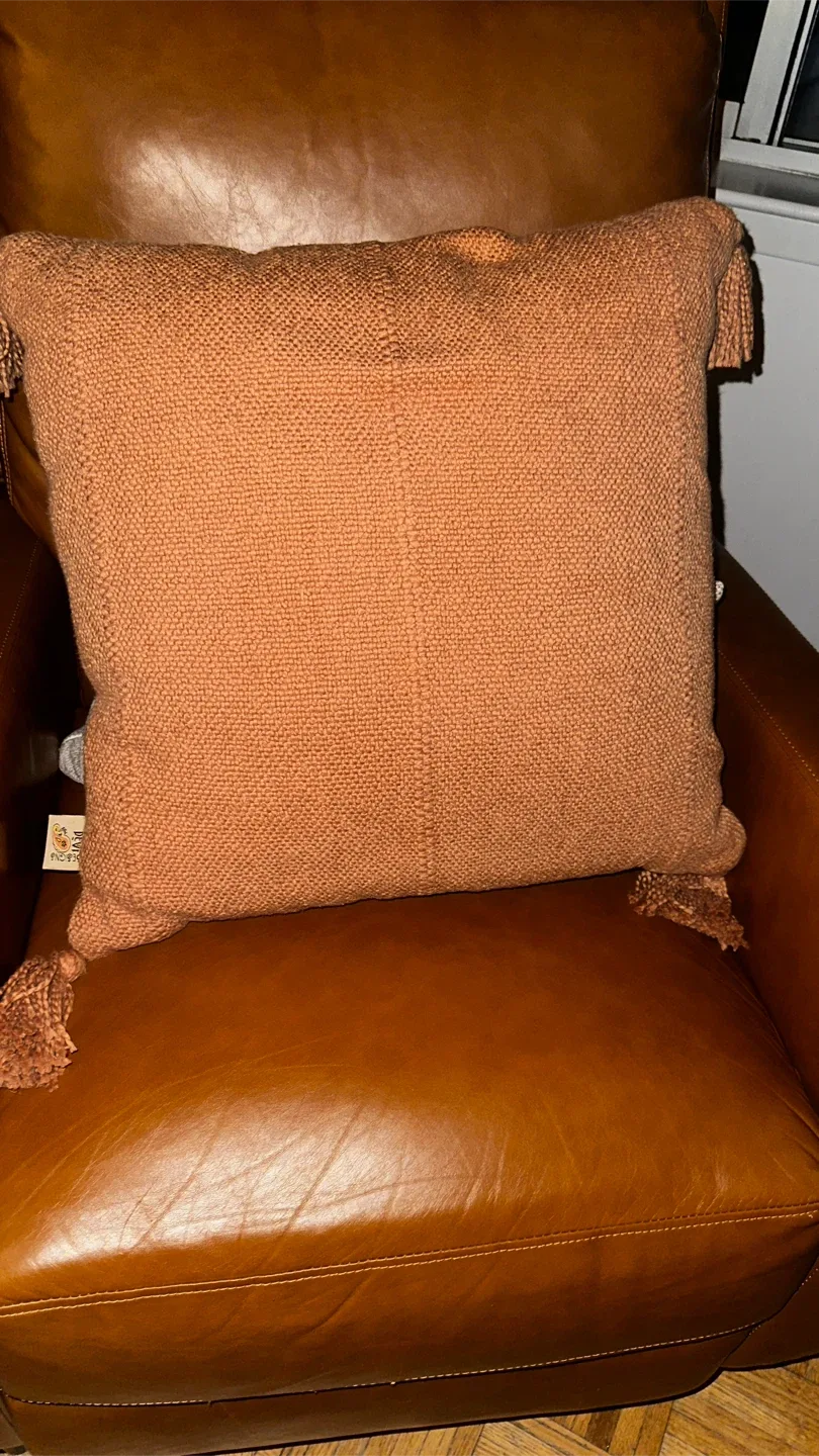 Devi Rust rust Throw Pillow