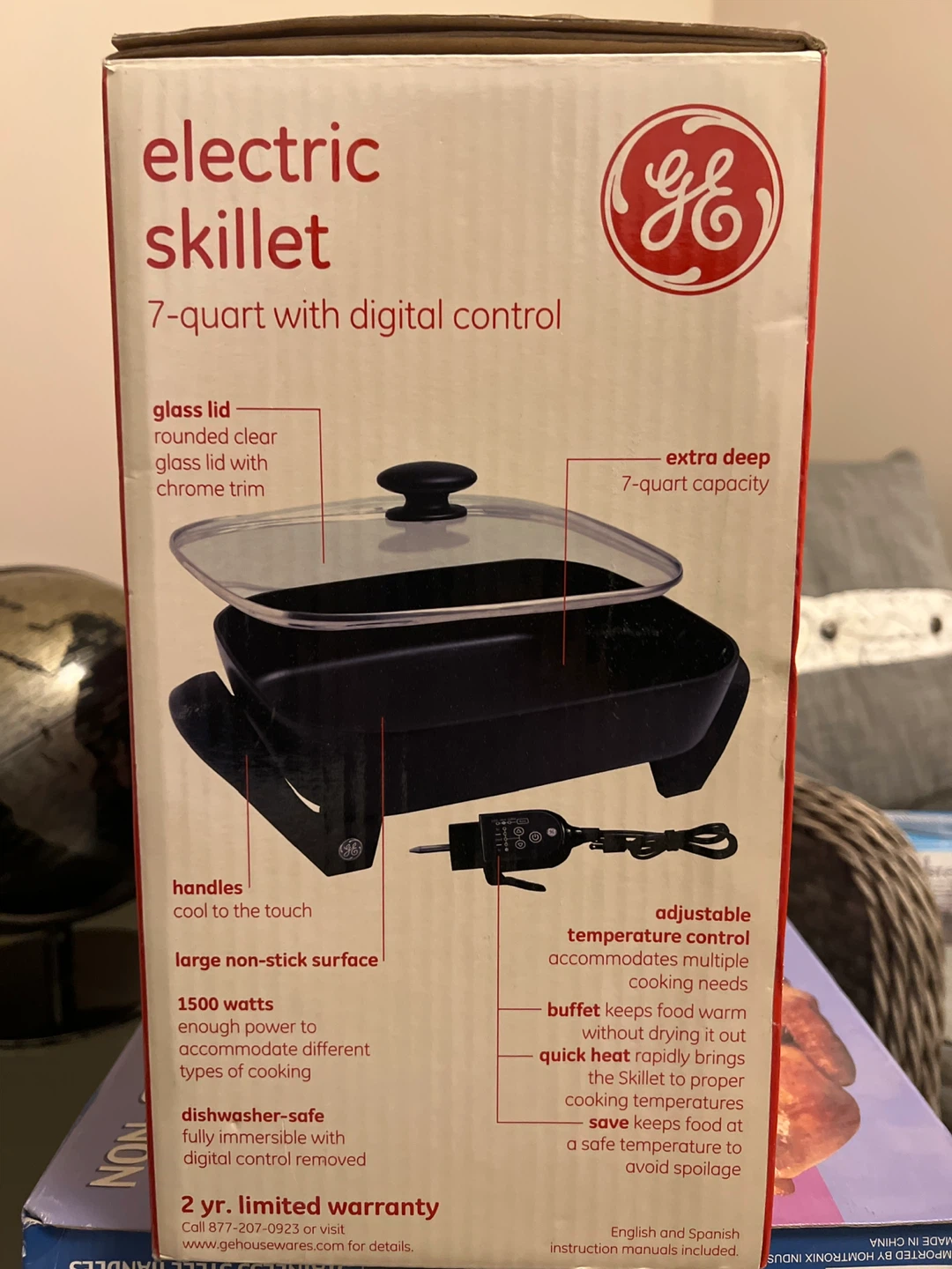 GE Electric Skillet 7-Quart w/ Digital Control - New - photo 2