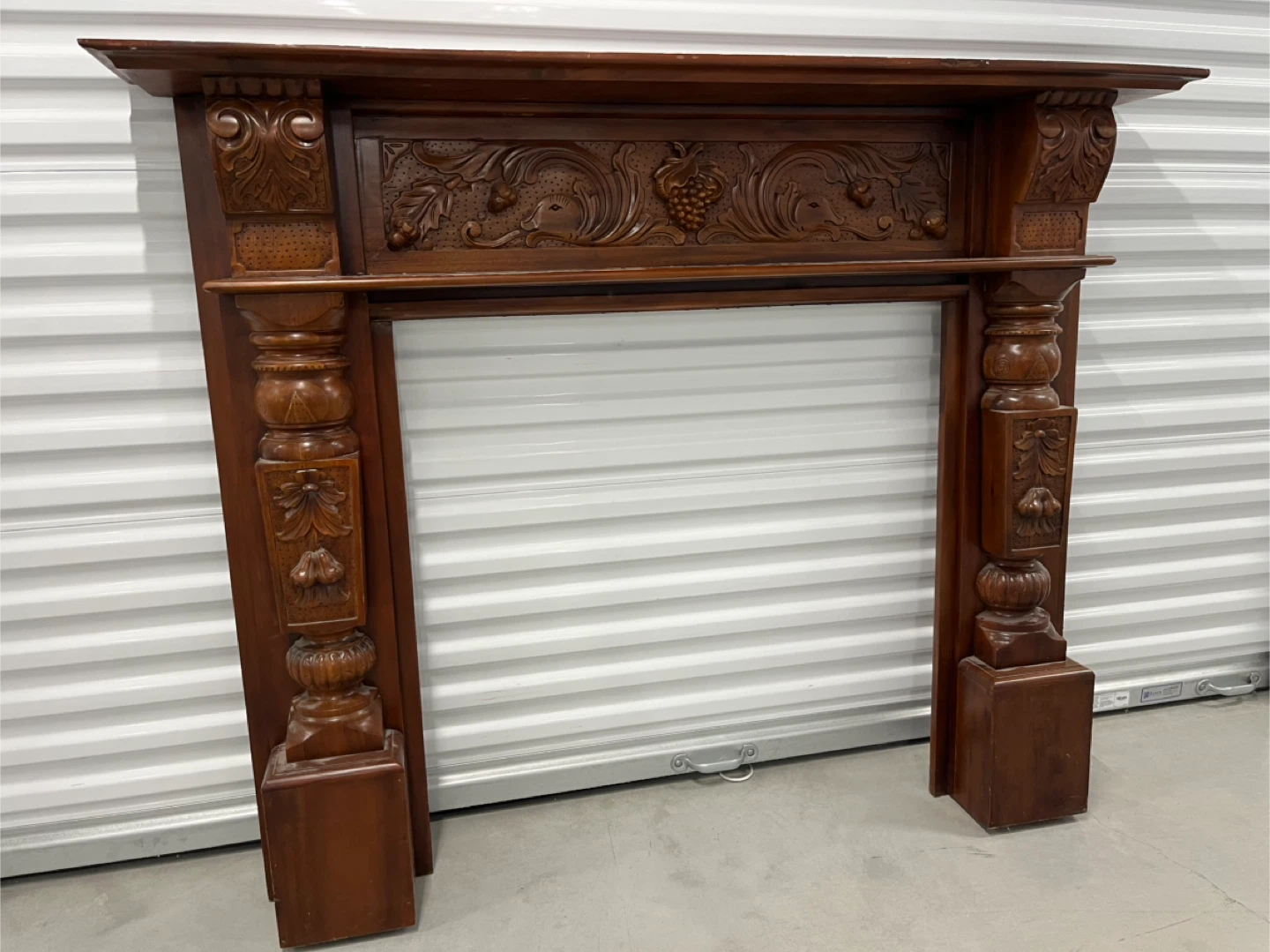 Indonesian Hardwood Fireplace Mantel - photo 4