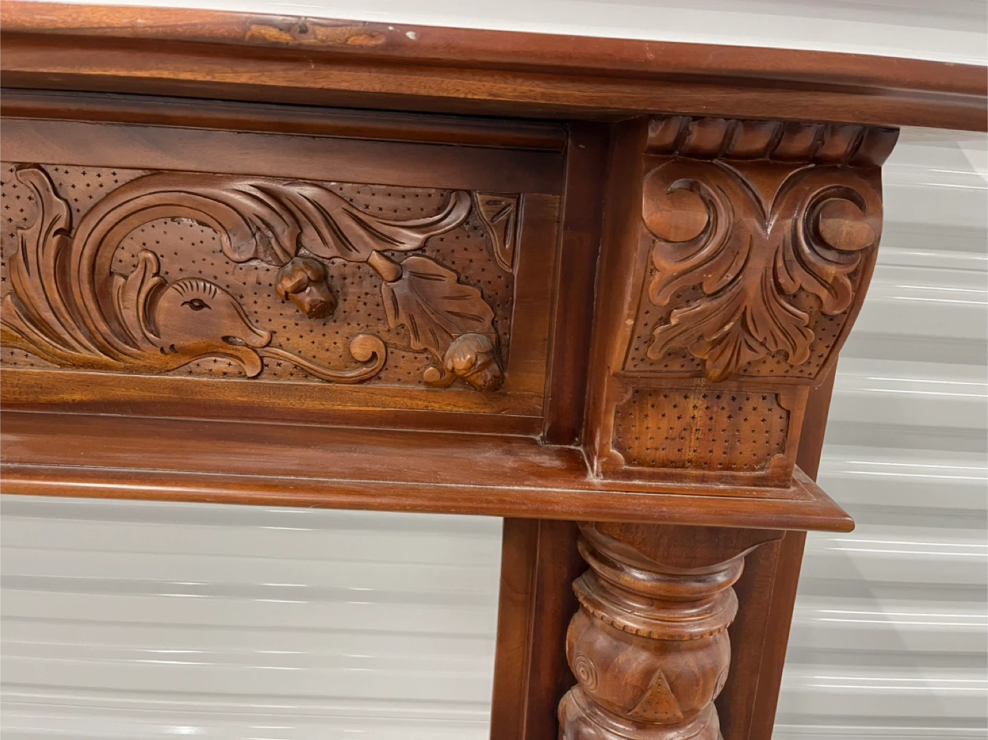 Indonesian Hardwood Fireplace Mantel