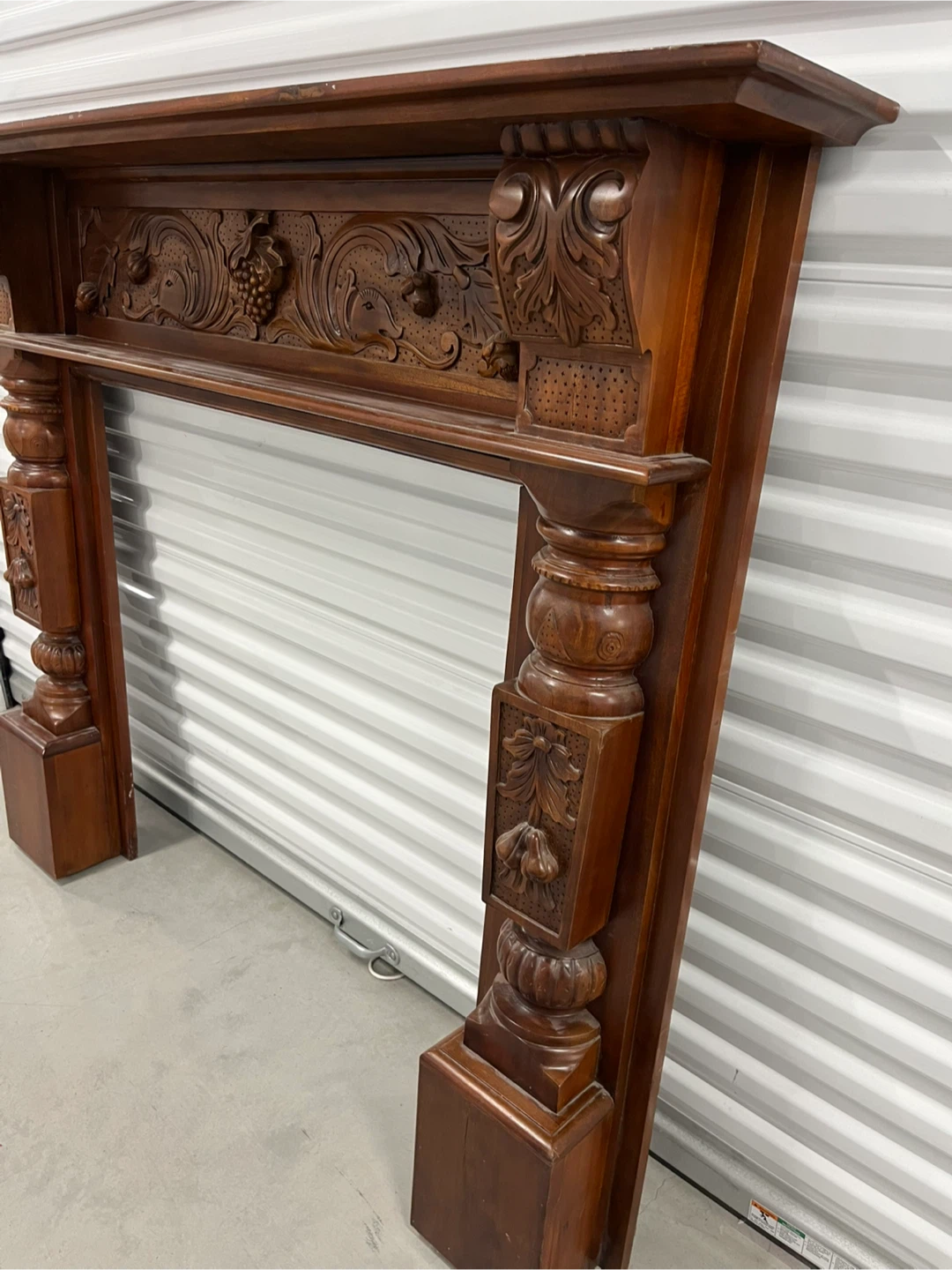 Indonesian Hardwood Fireplace Mantel - photo 2