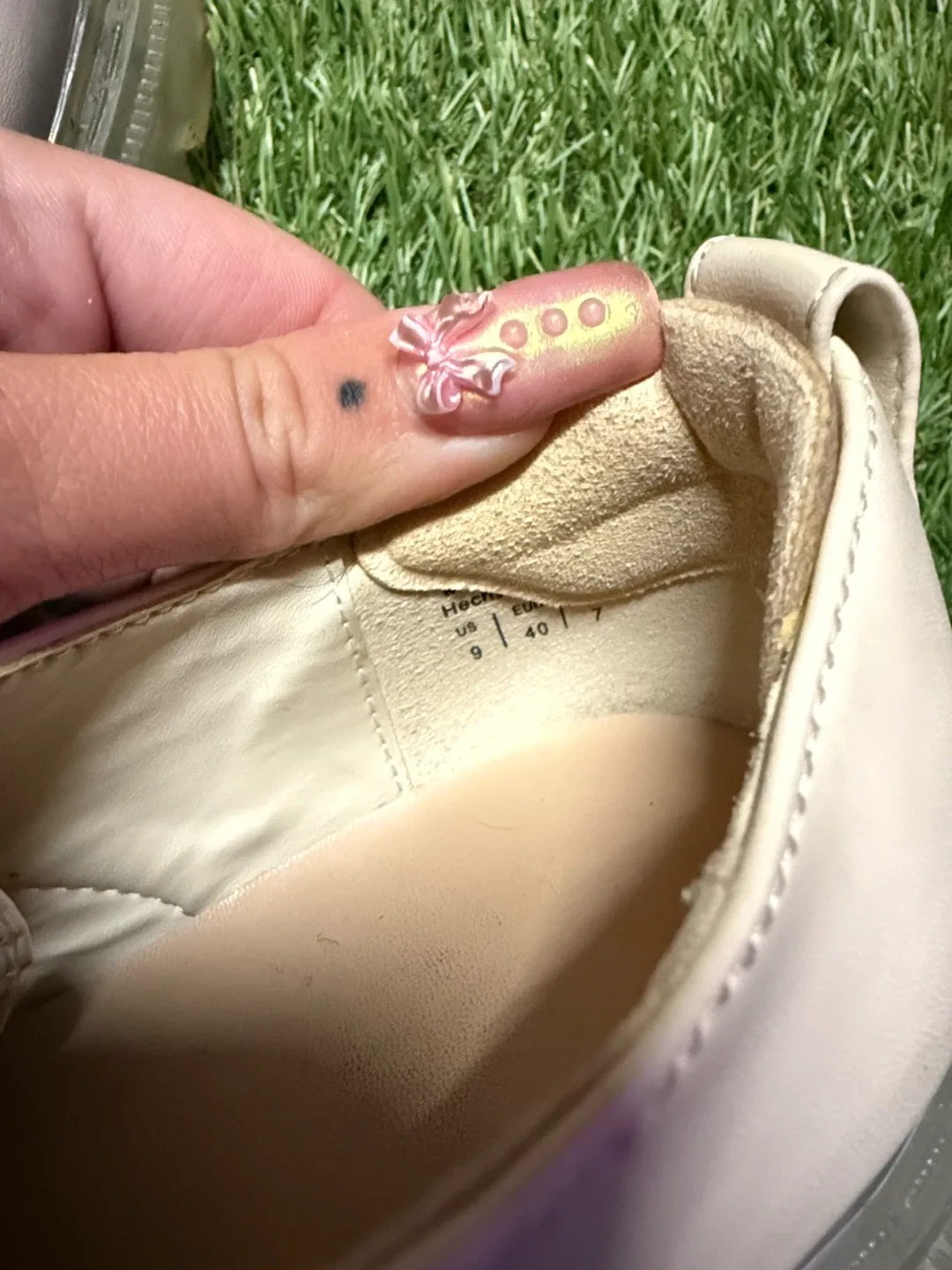 ALDO Beige Platform Shoes US 9 leather image indicator(5)