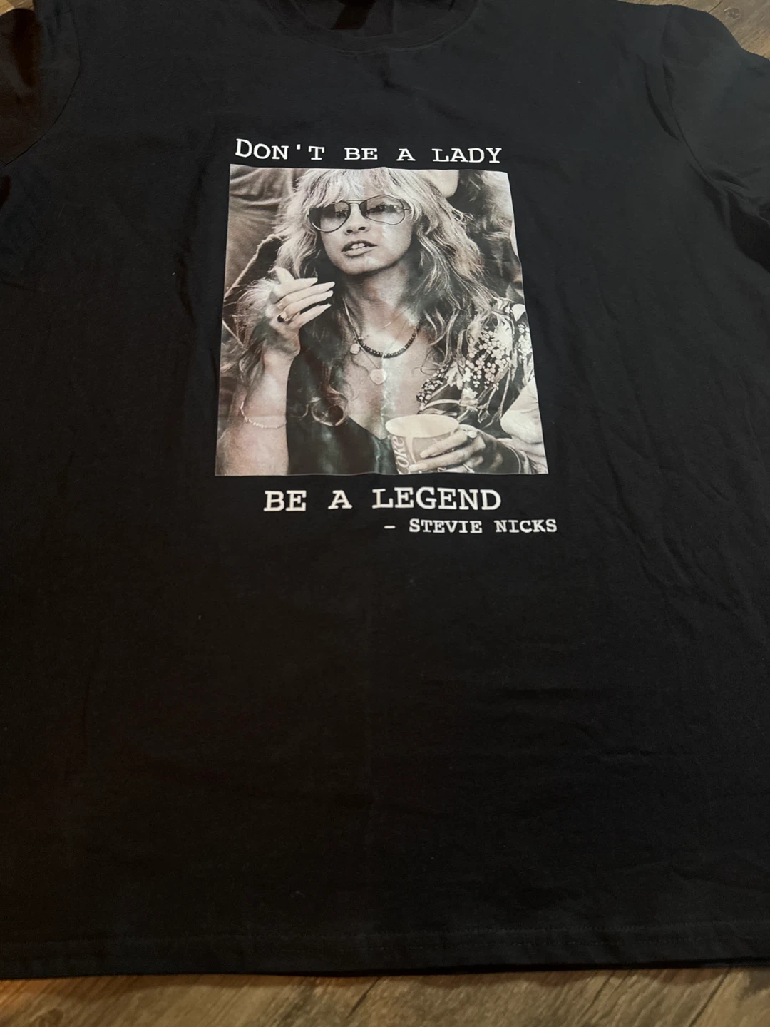Stevie Nicks 'Don't Be A Lady' Black T-Shirt - 3XL - photo 4