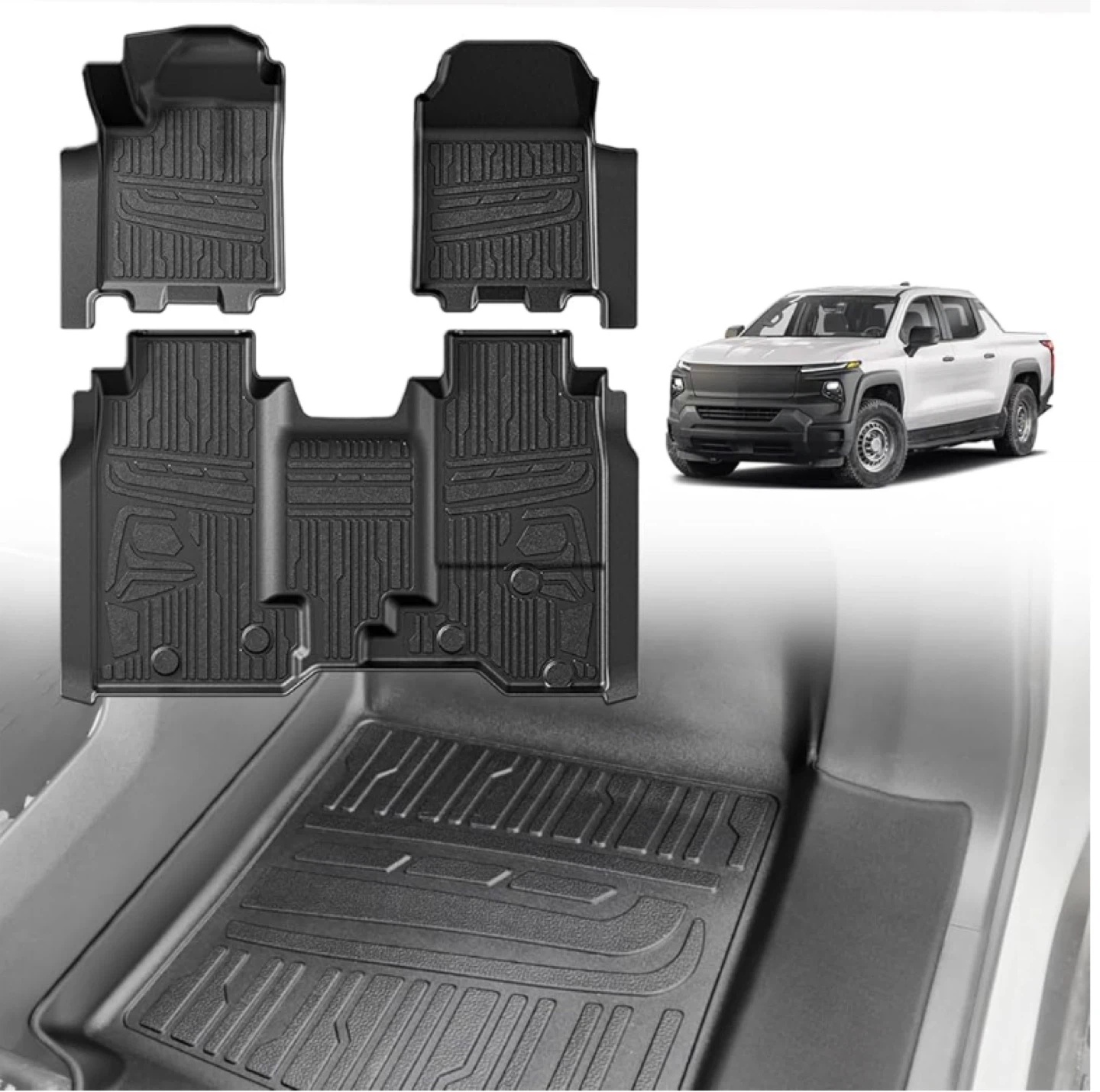 Triple A Liners Floor Mats for Silverado EV WT