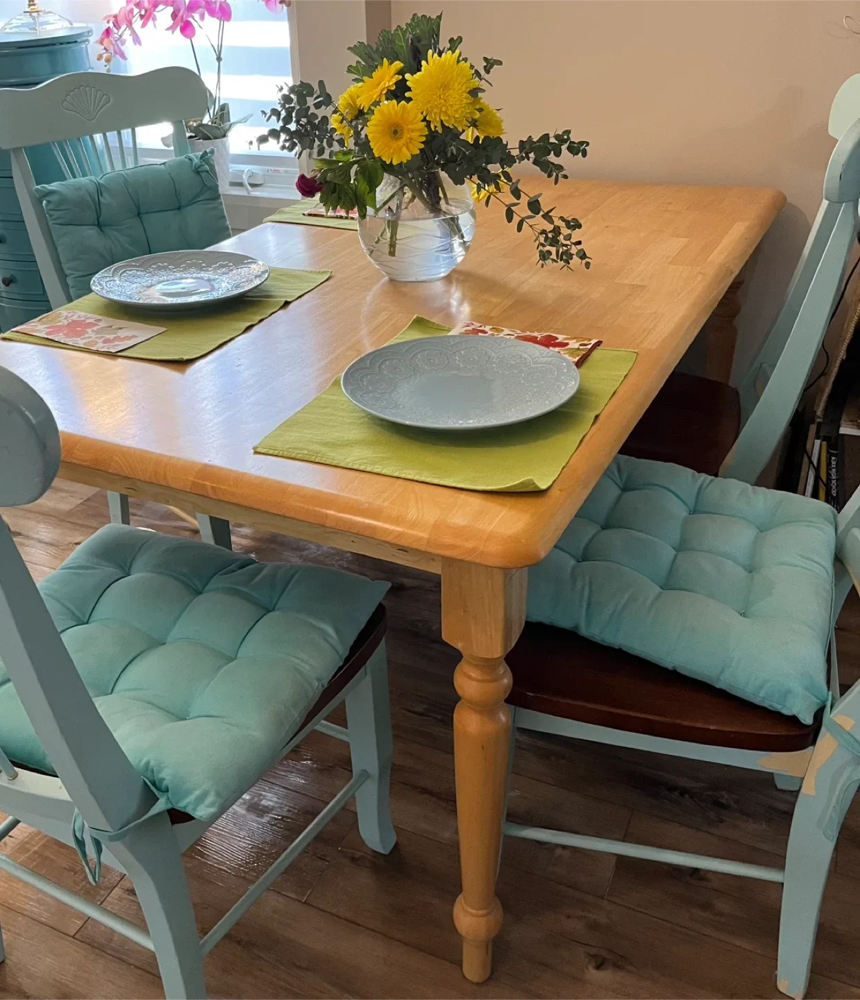 Wooden Dining Table with 4 Chairs image indicator(2)