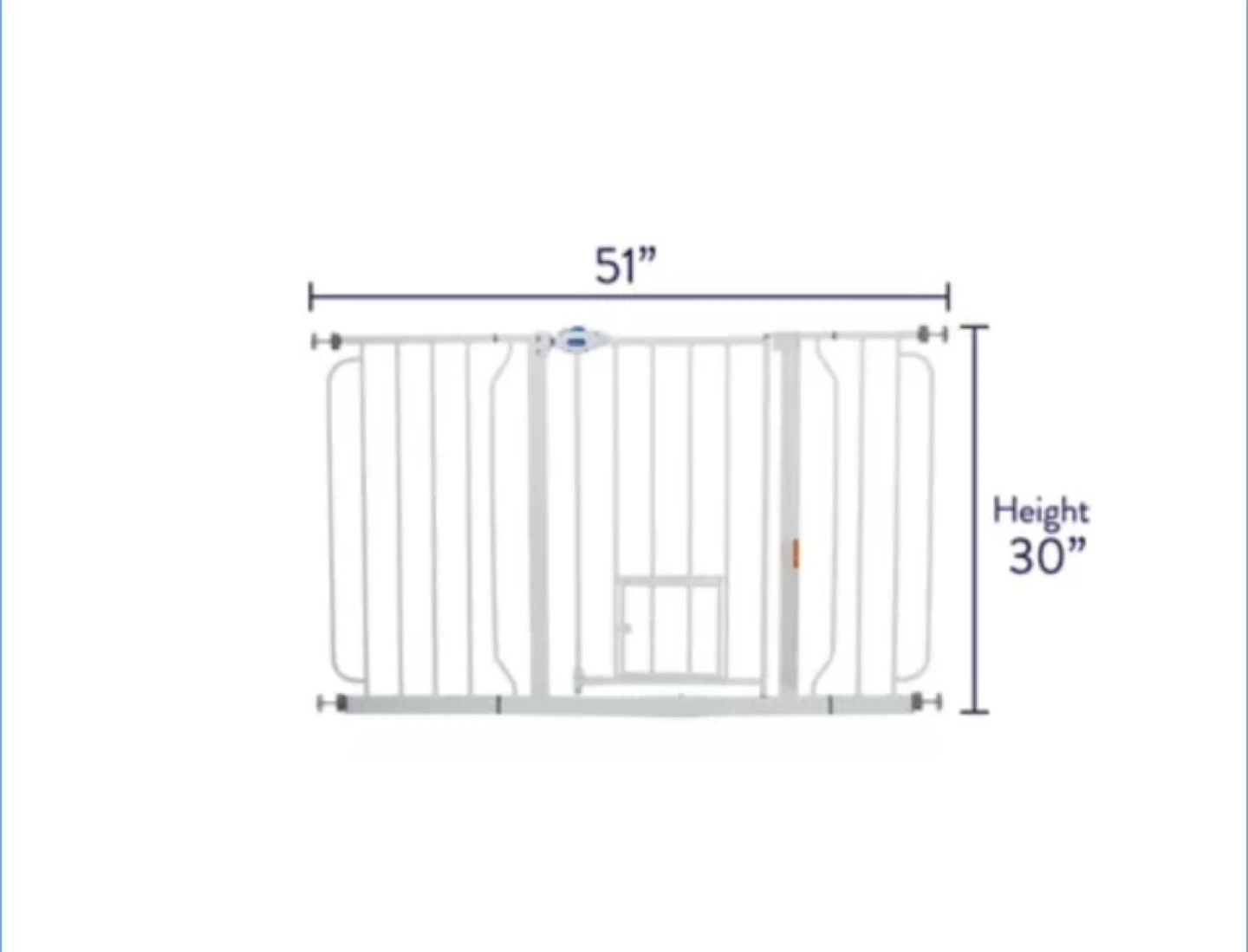 Top Paw Extra Wide Walk-Through Pet Gate - photo 5