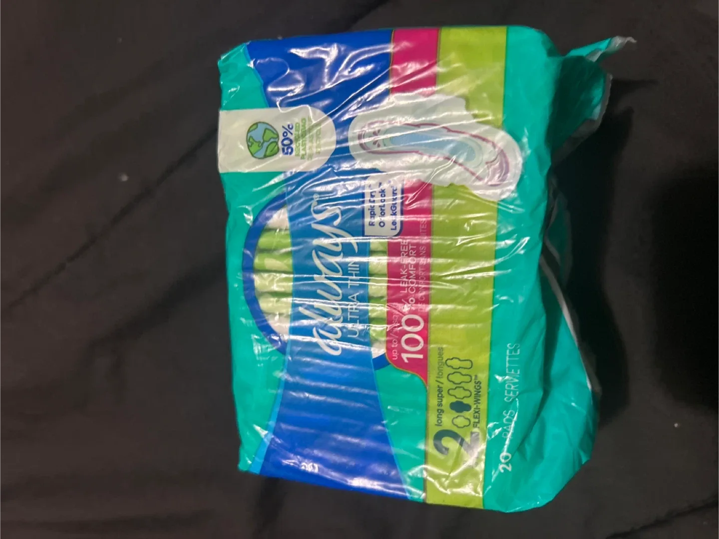 Always Ultra Thin Long Super Pads - 20 Count thumbnail