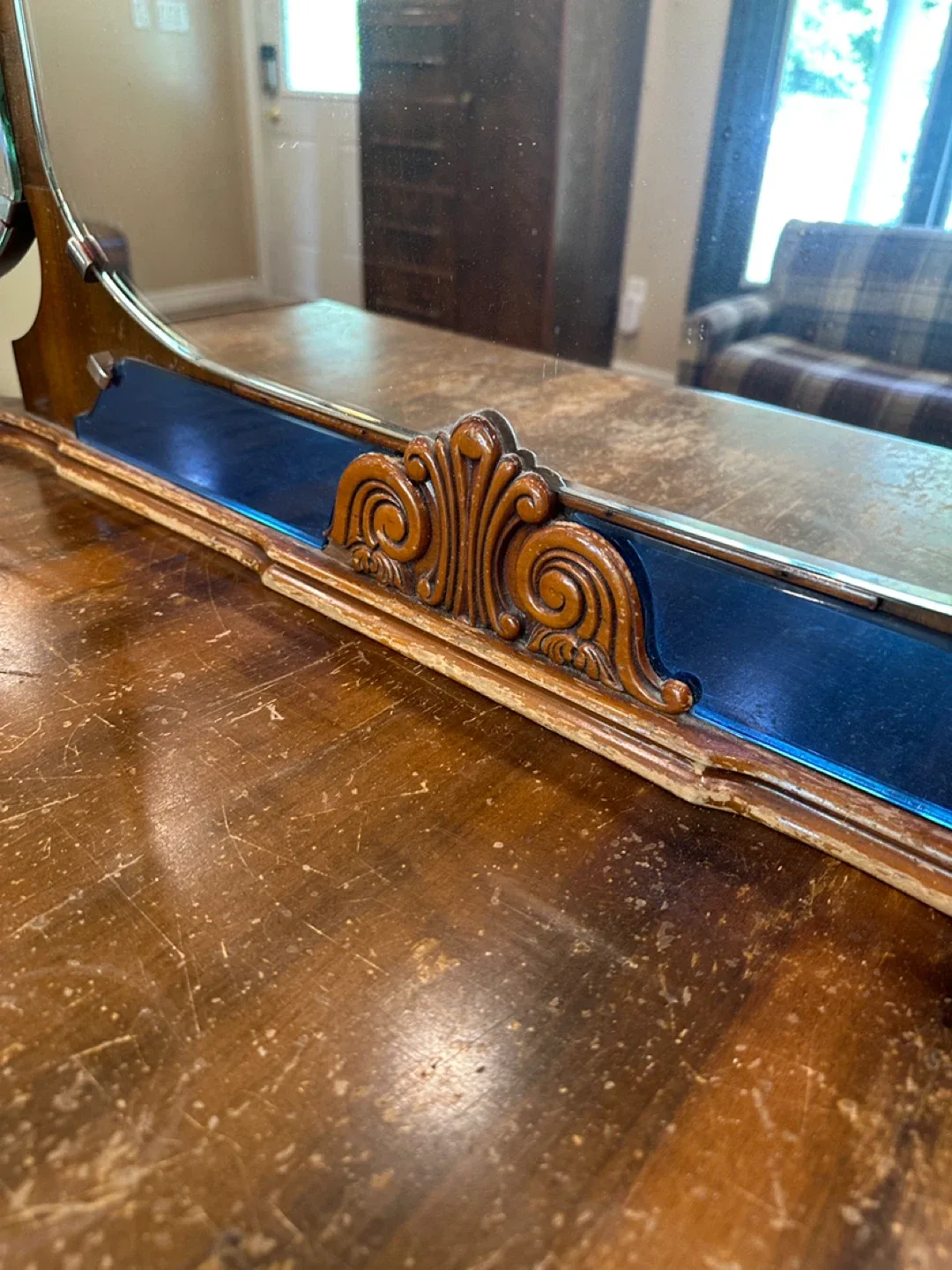 Antique Art Deco Waterfall Dresser (CAN DELIVER) image indicator(5)