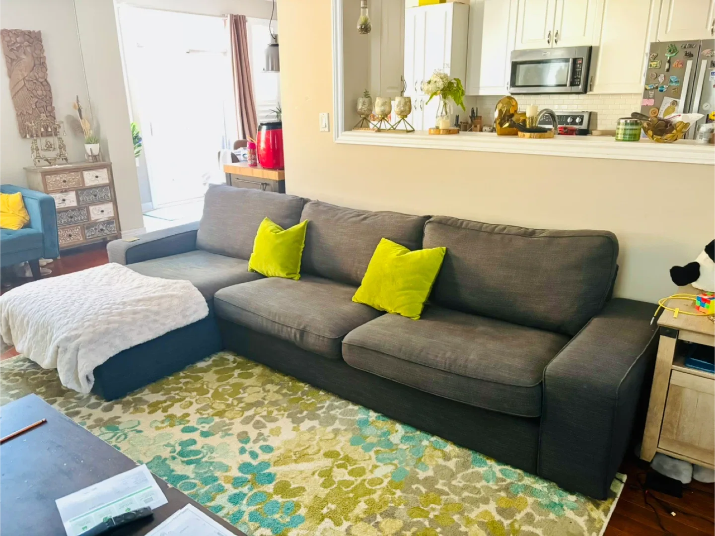 Grey Sectional Sofa image indicator(2)