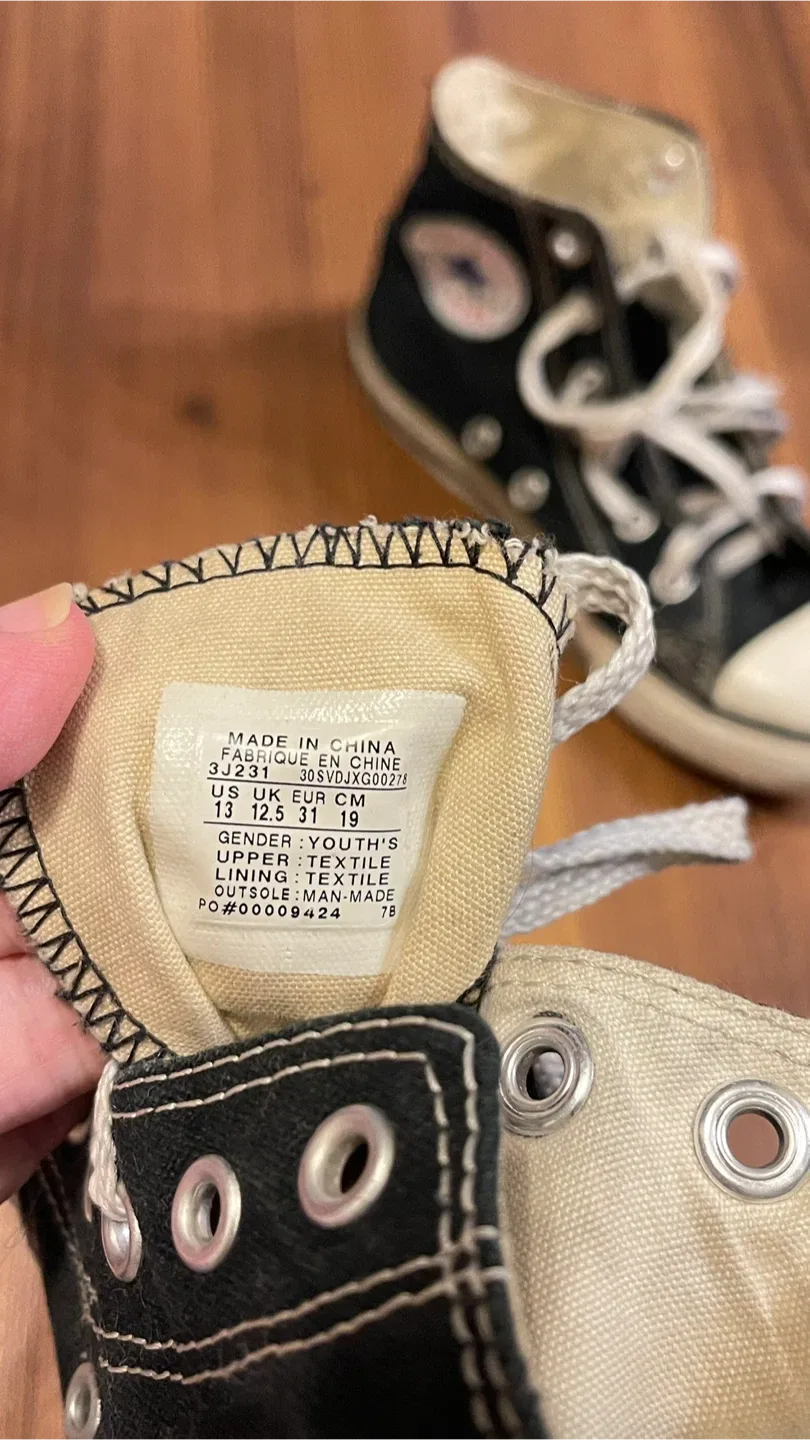 Converse All Star High Top - Youth Size 13 image indicator(5)