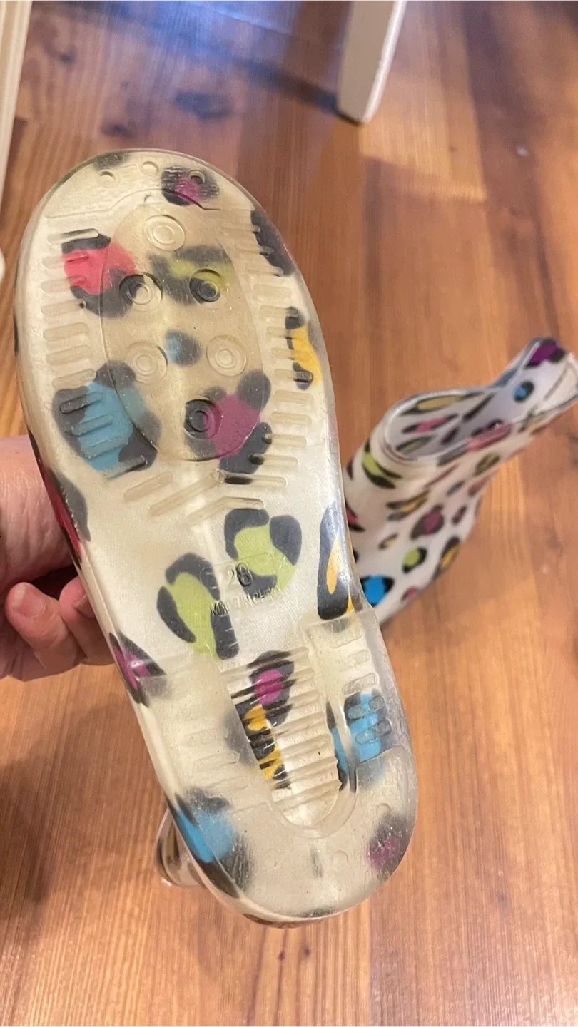 Leopard Print Rain Boots - Size 28 image indicator(3)