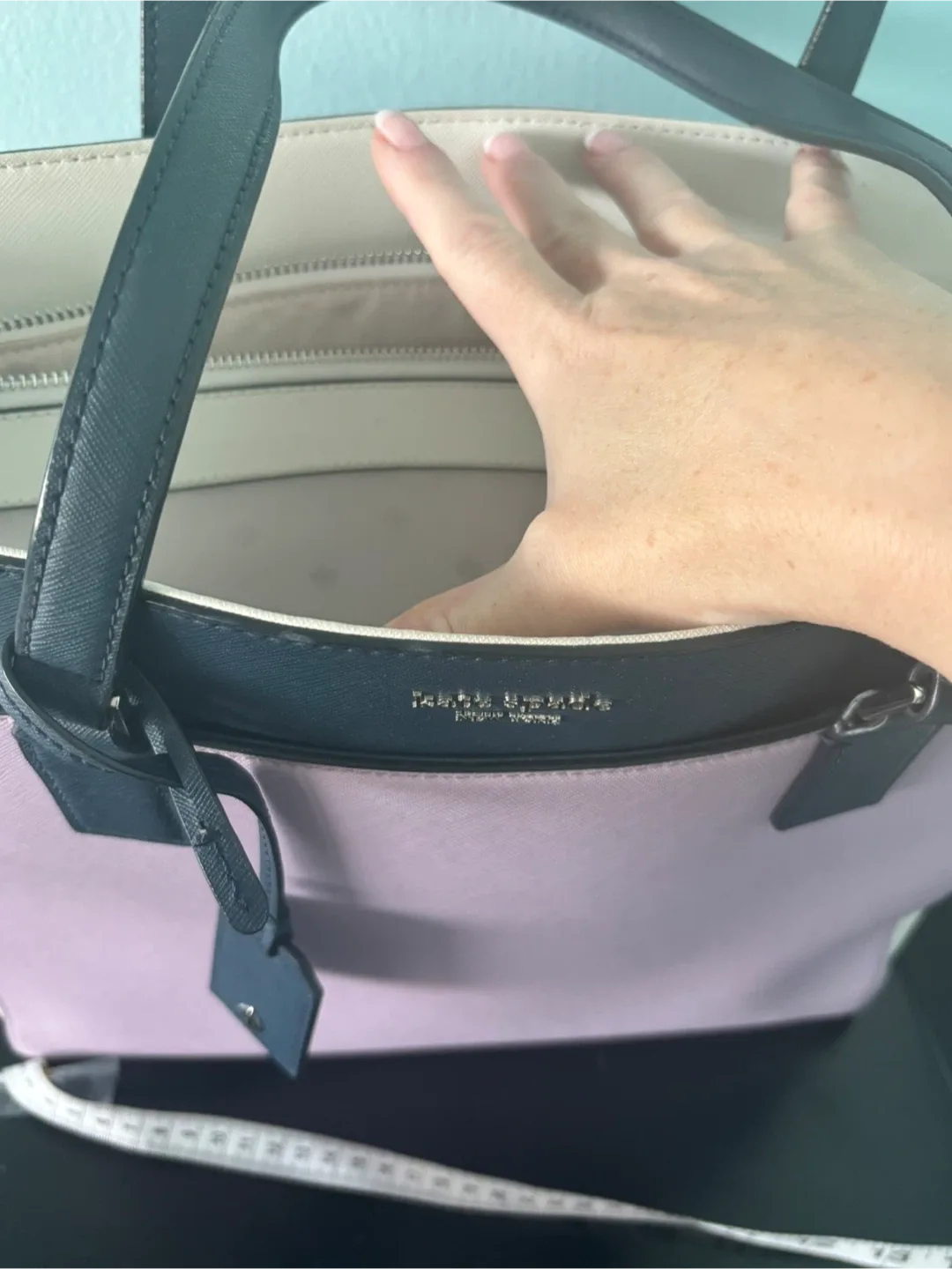 Kate Spade Tote Bag - Lavender, Cream & Black image indicator(5)