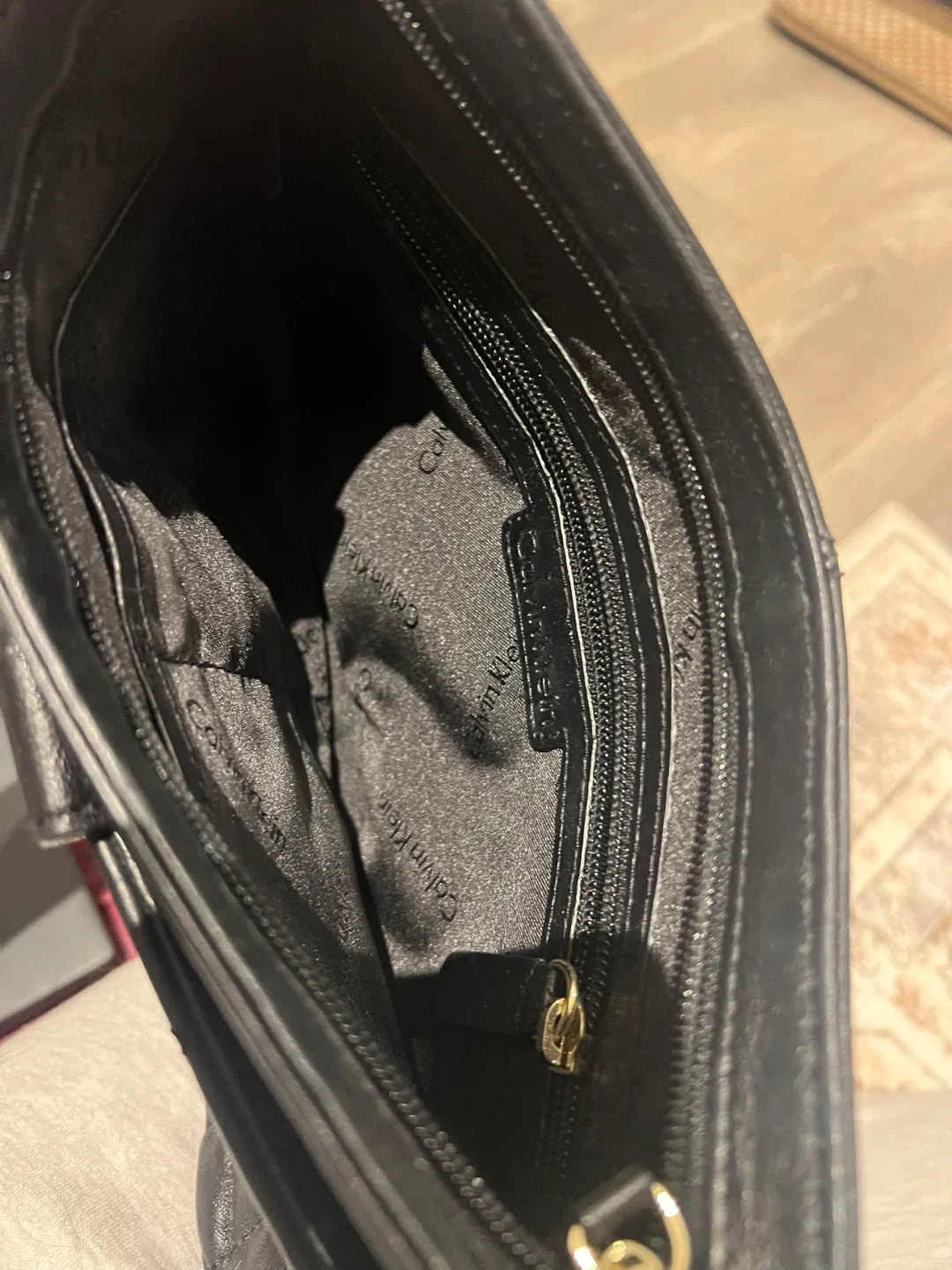 Calvin Klein Black Quilted Shoulder Bag image indicator(6)