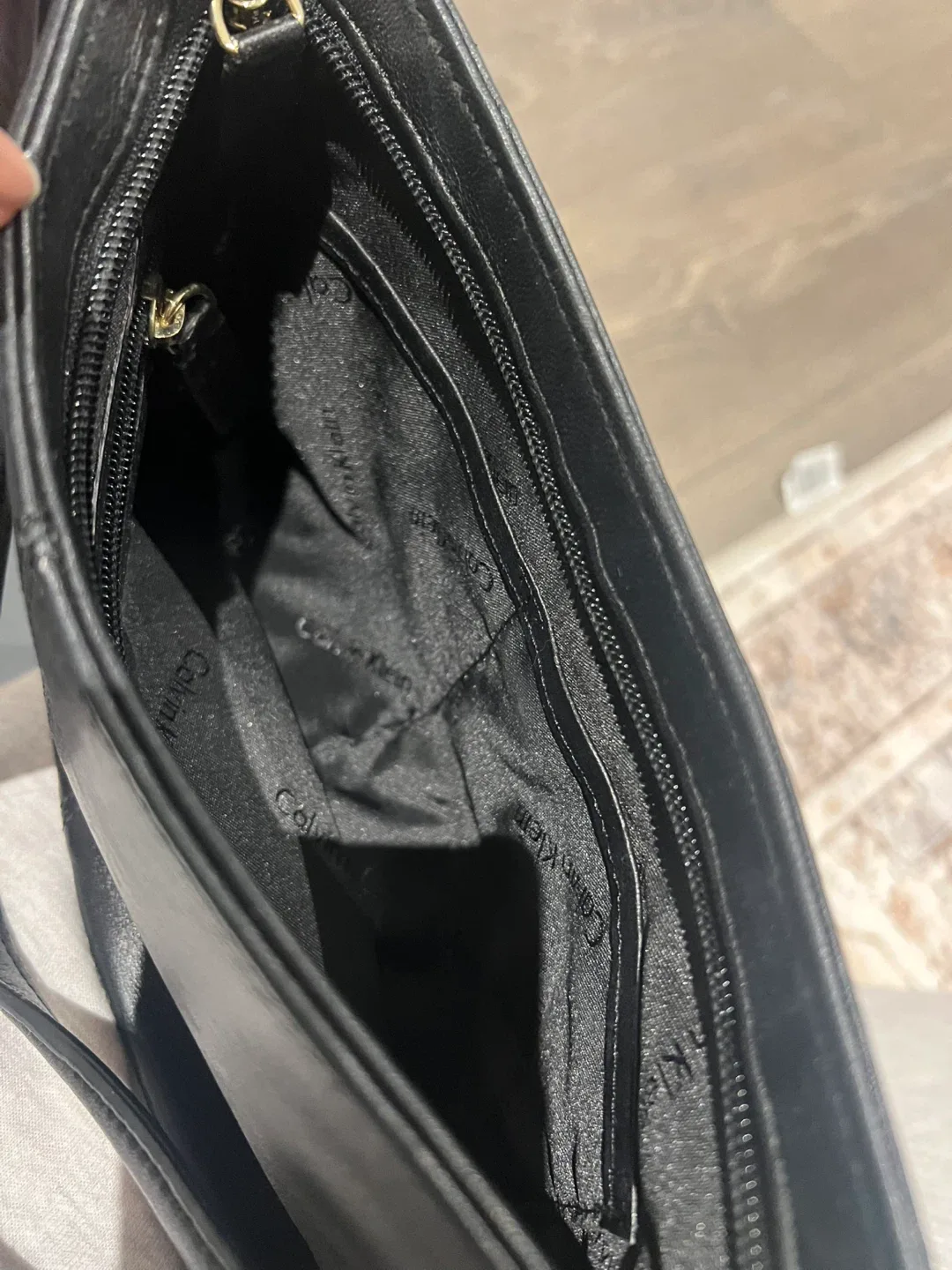 Calvin Klein Black Quilted Shoulder Bag image indicator(5)