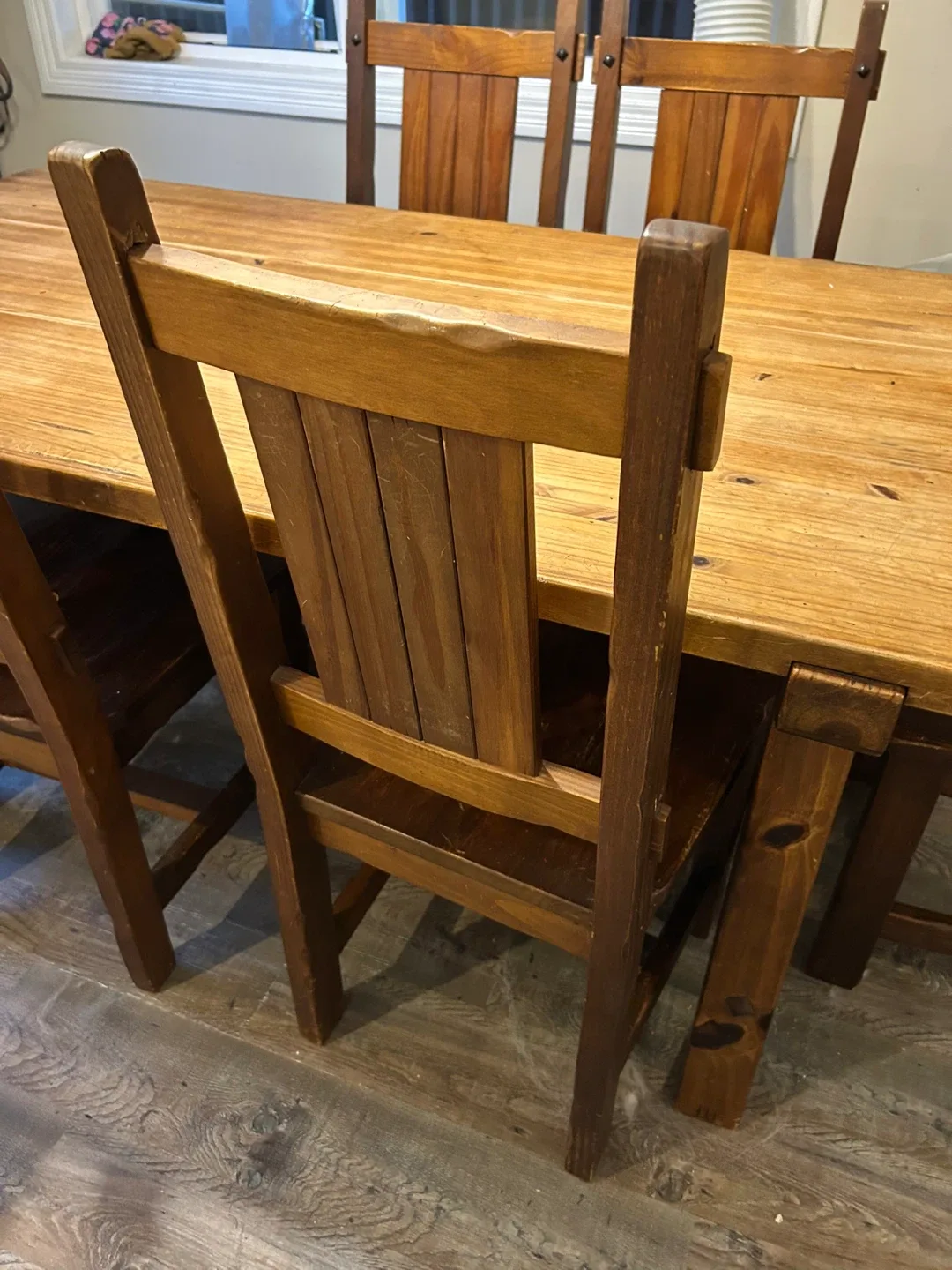 Wooden Dining Table with 6 Chairs image indicator(2)