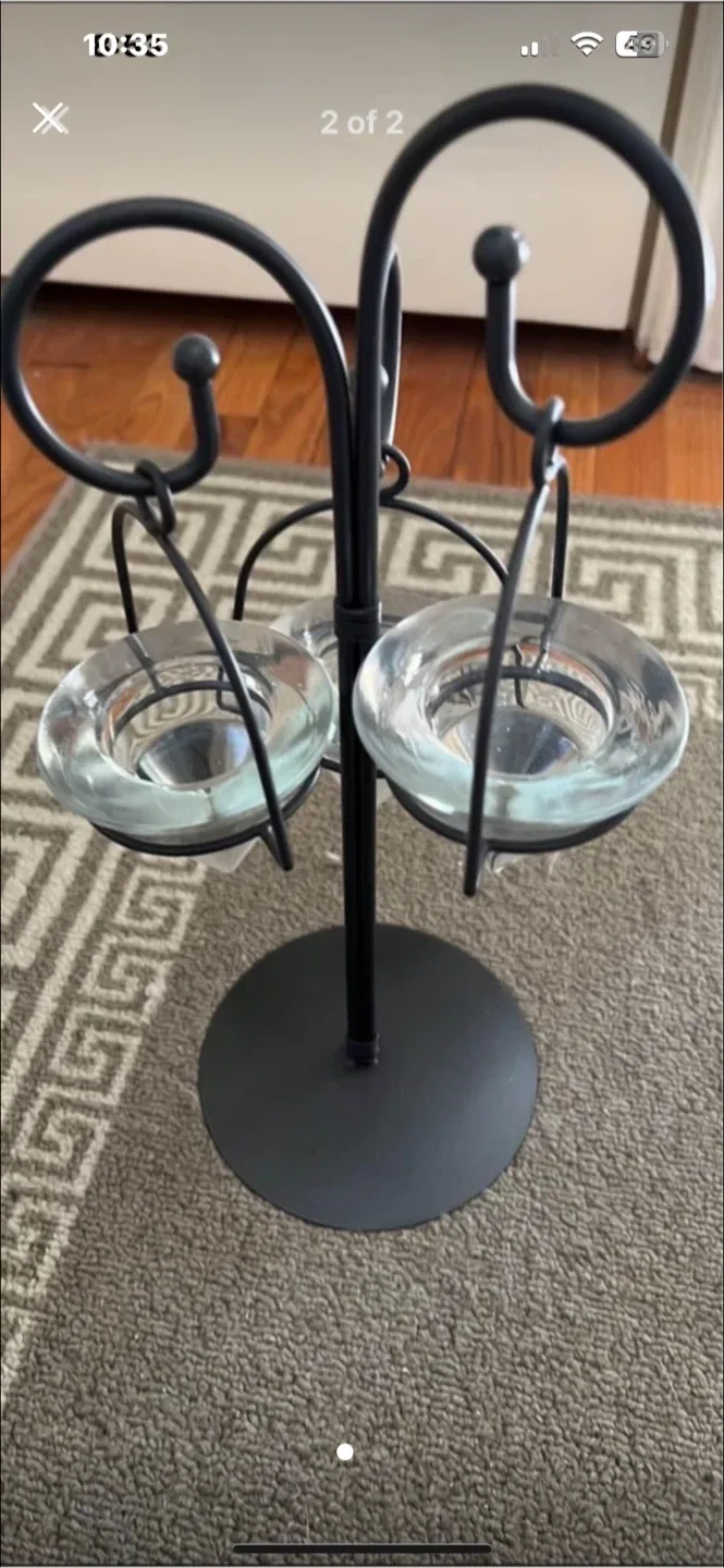 Wrought Iron Candle Holder - Gallery Collection thumbnail