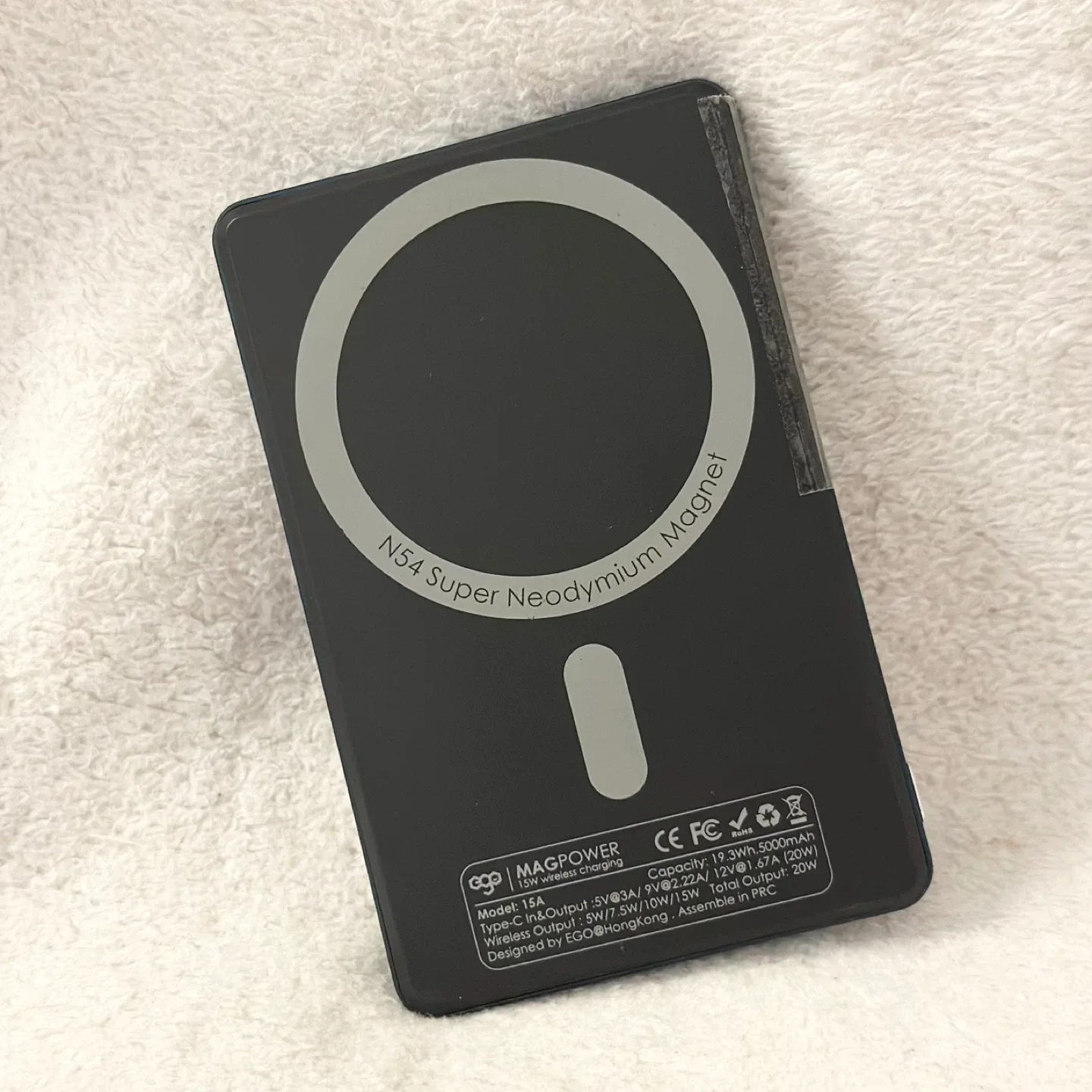 MagSafe 5000mAh Slim Wireless Charging Power Bank Navy image indicator(3)