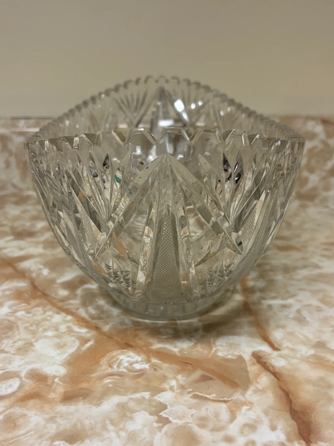 Vintage Oval Crystal Bowl - photo 4