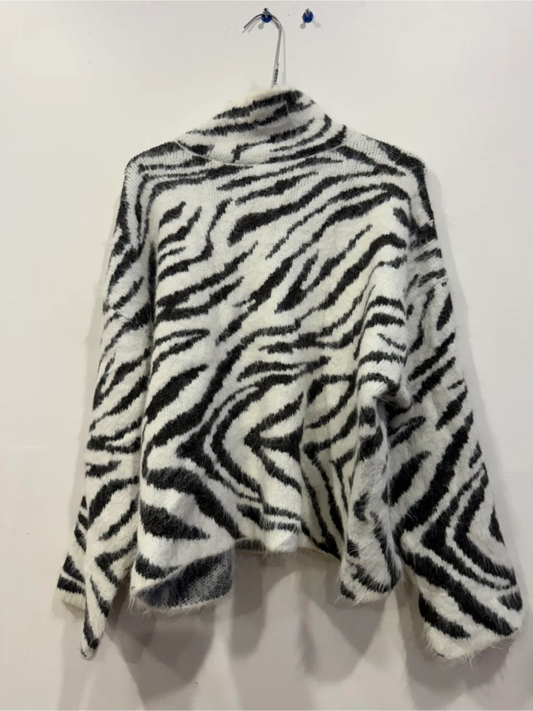 Zebra Print Sweater - Size Small thumbnail