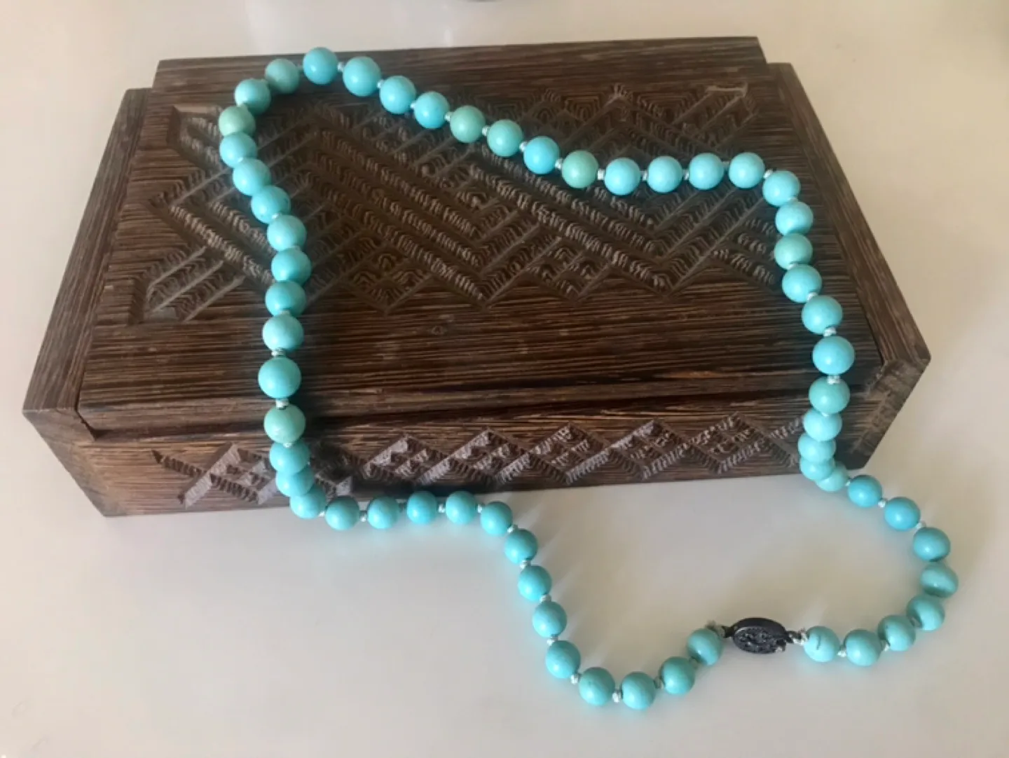 Elegant Vintage Turquoise Necklace image indicator(7)