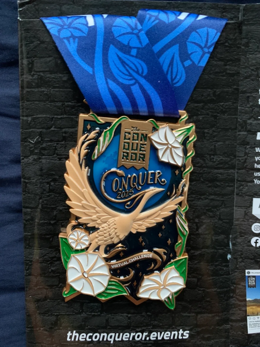 The Conqueror Virtual Challenge Medal Conquer 2025 thumbnail