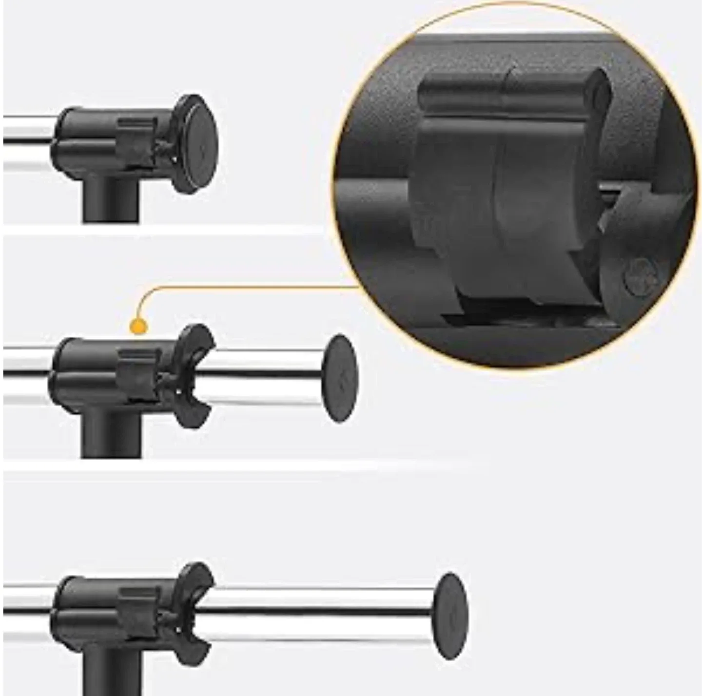 Double Rod Clothing Rack – Adjustable & Sturdy image indicator(4)