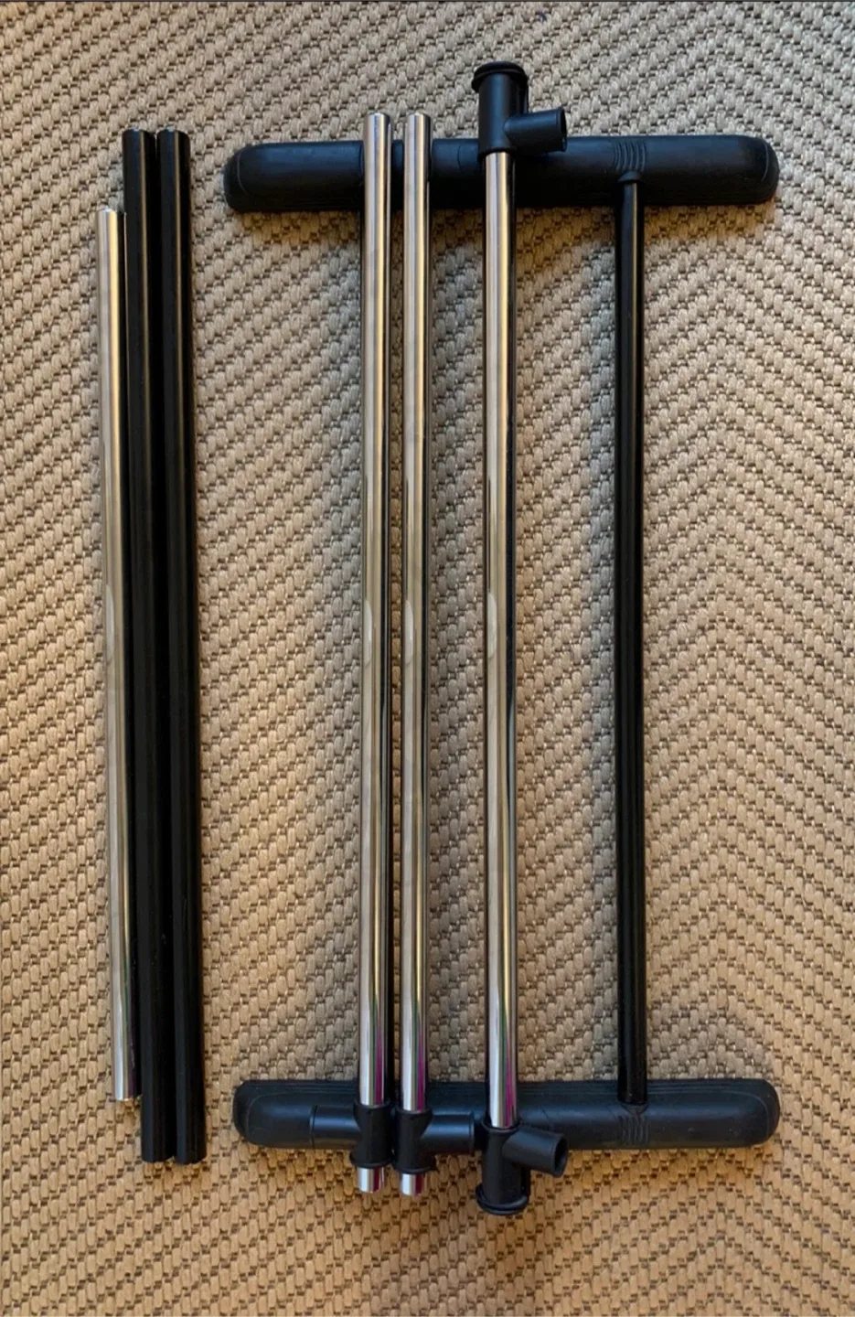 Double Rod Clothing Rack – Adjustable & Sturdy image indicator(10)