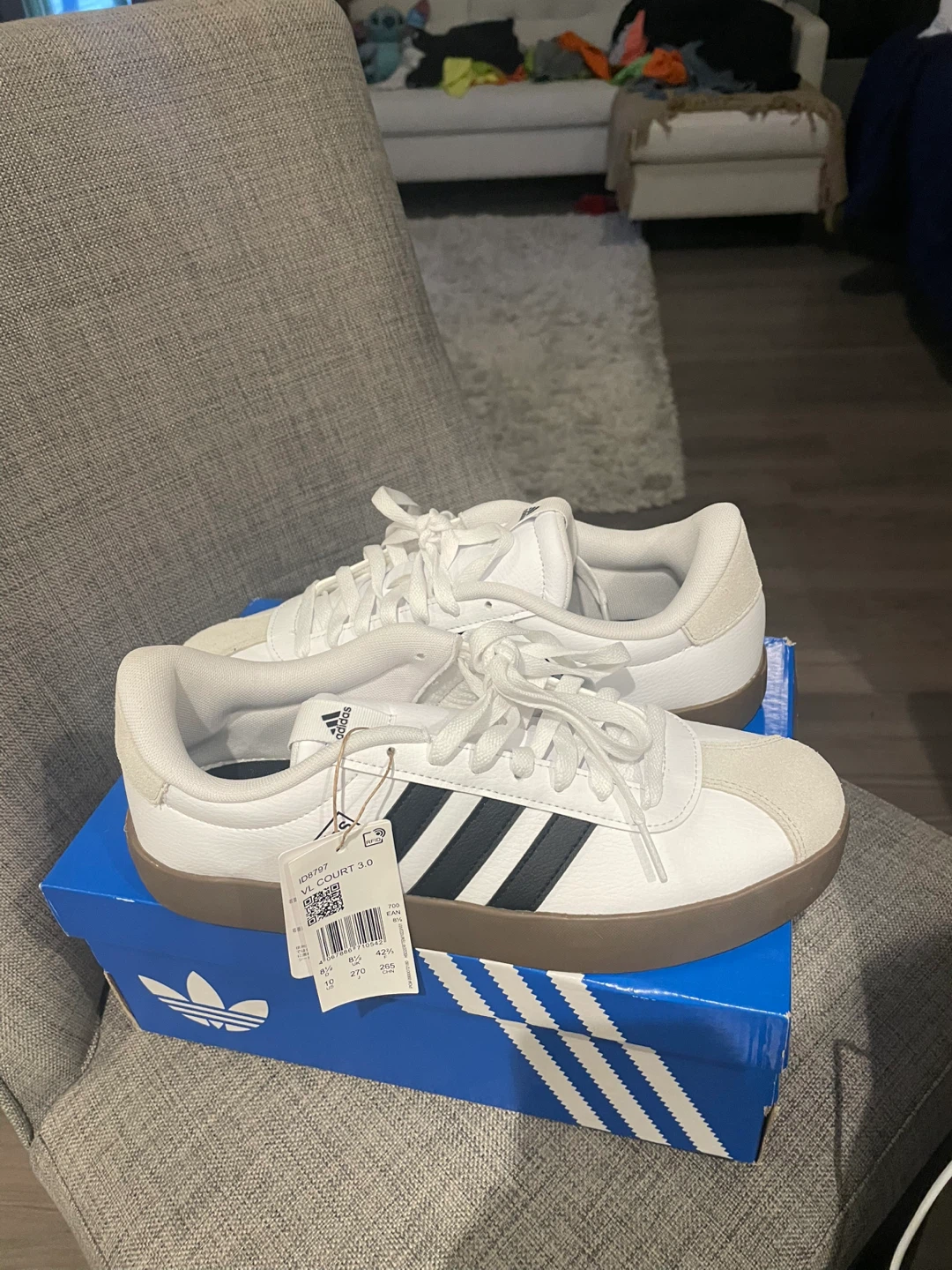 Adidas VL Court 3.0 Shoes - Size 10 (New) - photo 2