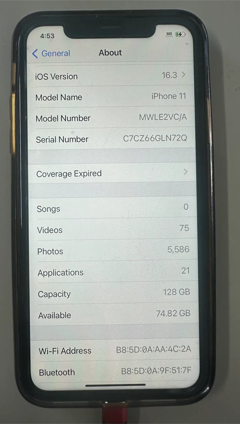 Black iPhone 11 - 128GB thumbnail