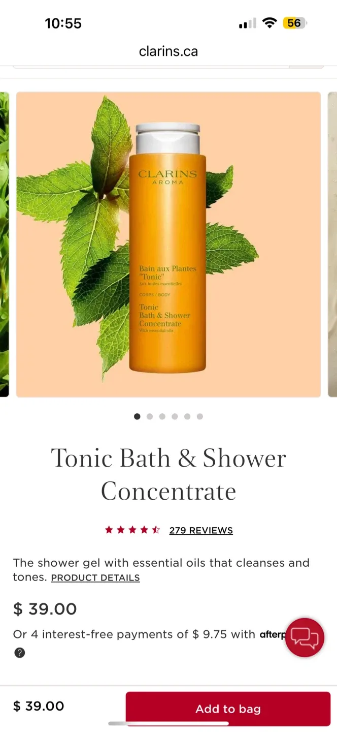 Clarins Aroma Tonic Bath & Shower Concentrate - 200ml thumbnail