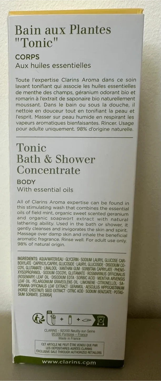 Clarins Aroma Tonic Bath & Shower Concentrate - 200ml image indicator(4)