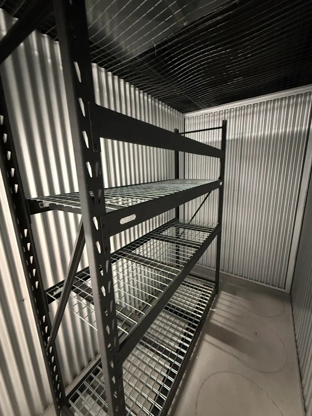 Black Metal Storage Shelving Unit thumbnail