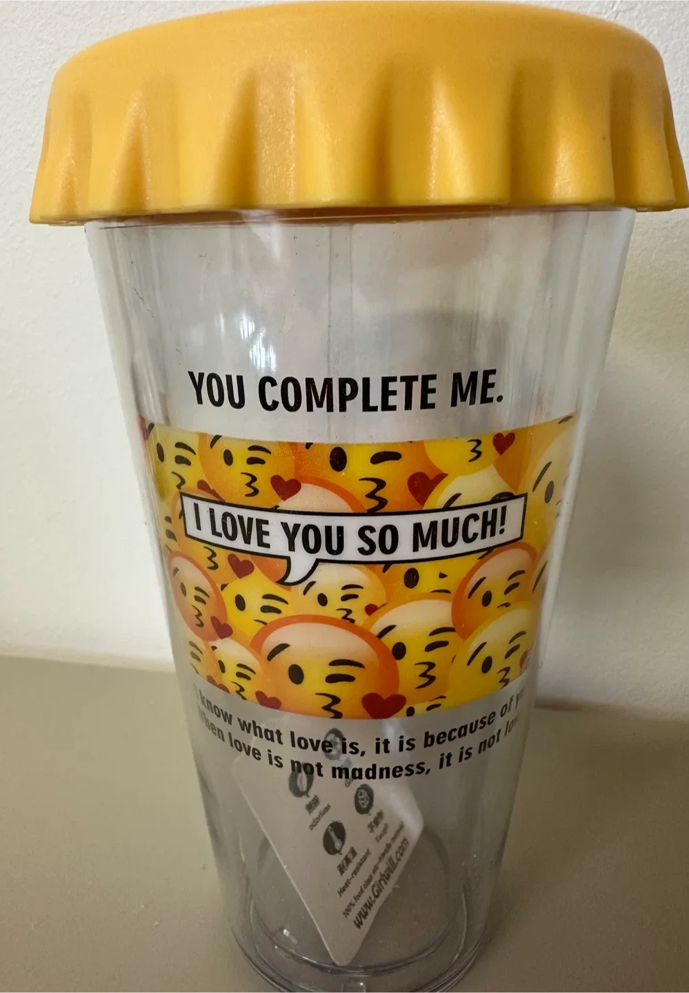 Emoji Tumbler - You Complete Me image indicator(2)