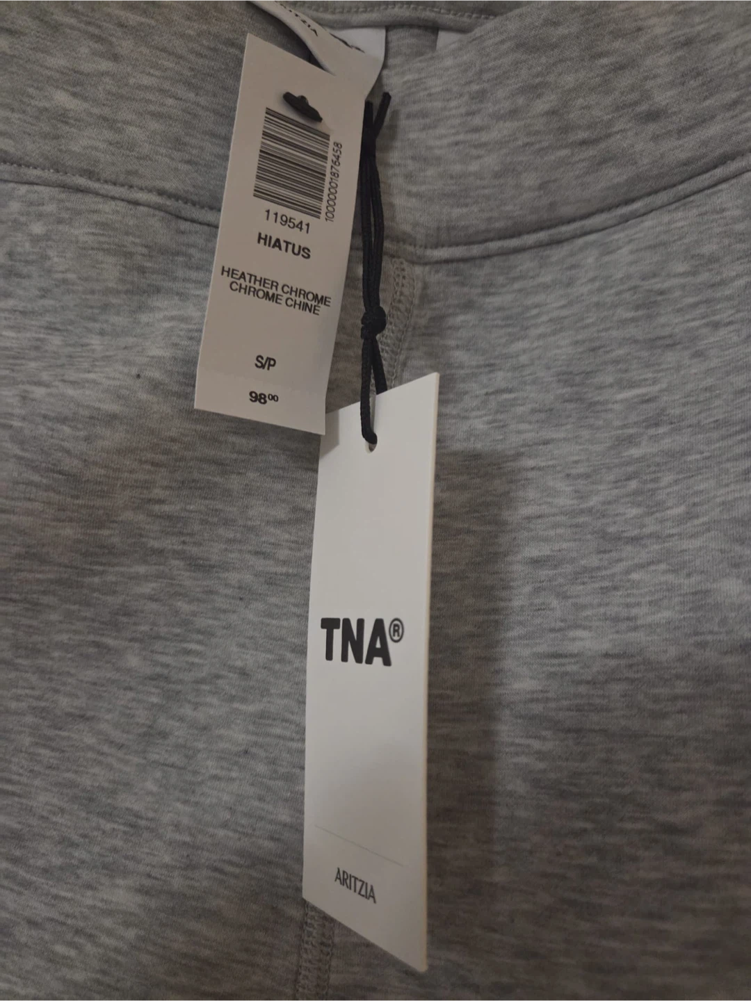 New TNA Hiatus Heather Chrome Sweatpants - Size S - photo 2