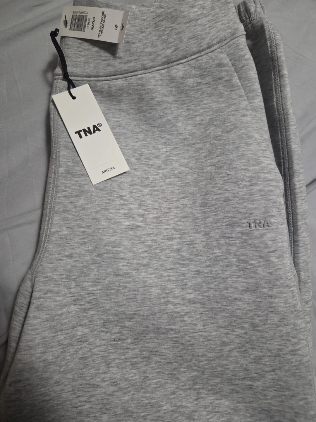 New TNA Hiatus Heather Chrome Sweatpants - Size S - photo 3