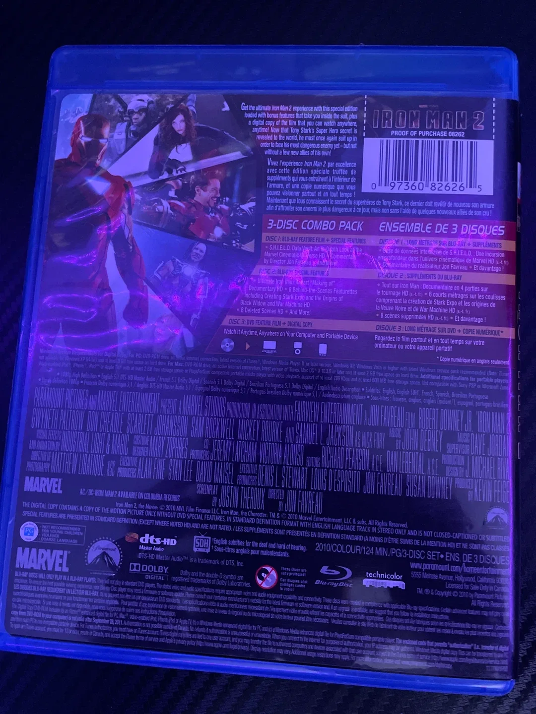 Iron Man 2 Blu-ray + DVD Combo image indicator(2)